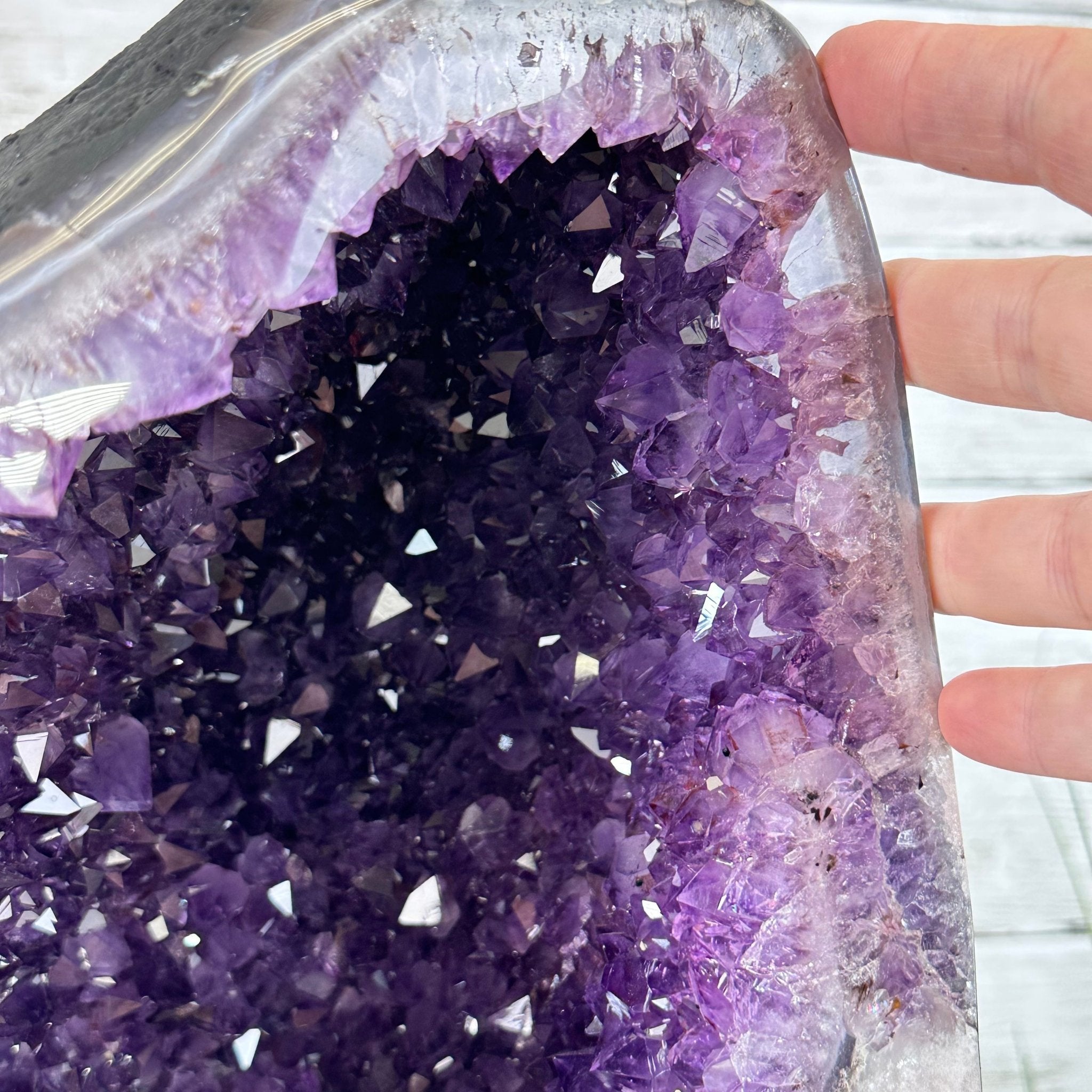 Extra Plus Quality Brazilian Amethyst Cathedral, 53.3 lbs & 17.5" Tall, Model #5601-0990 by Brazil Gems - Brazil GemsBrazil GemsExtra Plus Quality Brazilian Amethyst Cathedral, 53.3 lbs & 17.5" Tall, Model #5601-0990 by Brazil GemsCathedrals5601-0990