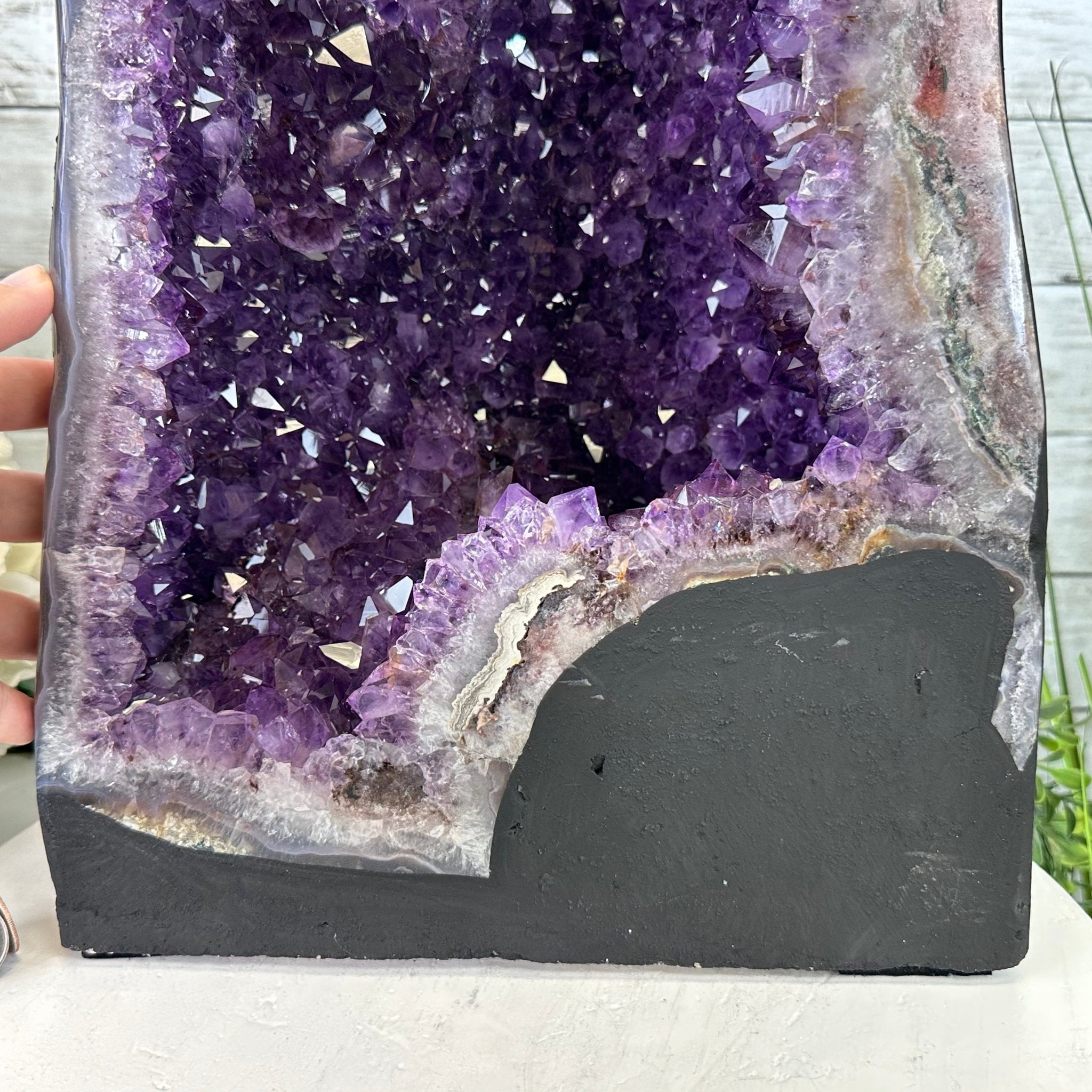Extra Plus Quality Brazilian Amethyst Cathedral, 53.3 lbs & 17.5" Tall, Model #5601-0990 by Brazil Gems - Brazil GemsBrazil GemsExtra Plus Quality Brazilian Amethyst Cathedral, 53.3 lbs & 17.5" Tall, Model #5601-0990 by Brazil GemsCathedrals5601-0990
