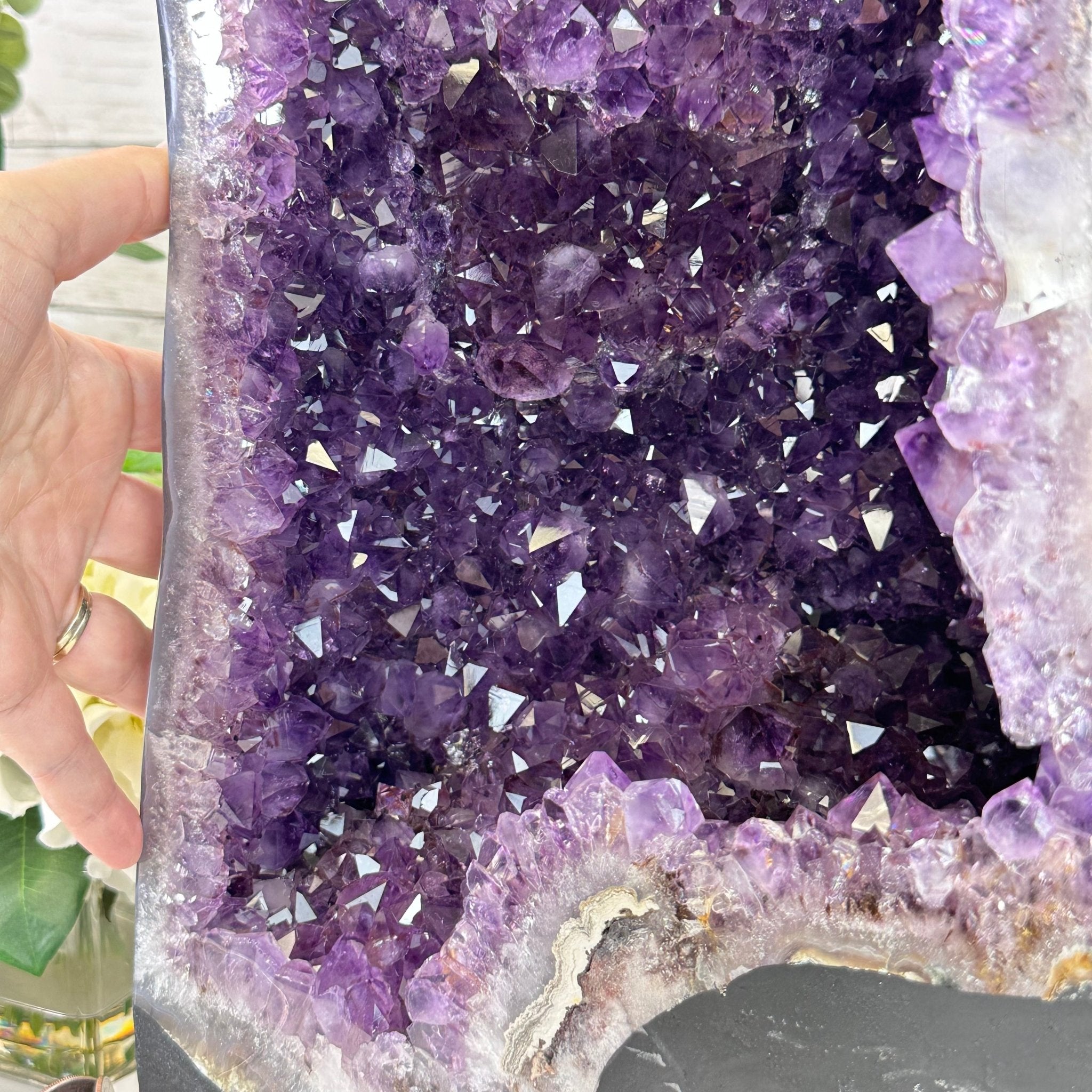 Extra Plus Quality Brazilian Amethyst Cathedral, 53.3 lbs & 17.5" Tall, Model #5601-0990 by Brazil Gems - Brazil GemsBrazil GemsExtra Plus Quality Brazilian Amethyst Cathedral, 53.3 lbs & 17.5" Tall, Model #5601-0990 by Brazil GemsCathedrals5601-0990