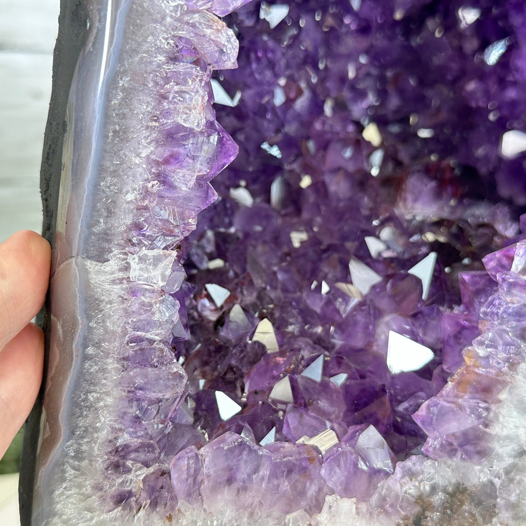 Extra Plus Quality Brazilian Amethyst Cathedral, 53.3 lbs & 17.5" Tall, Model #5601-0990 by Brazil Gems - Brazil GemsBrazil GemsExtra Plus Quality Brazilian Amethyst Cathedral, 53.3 lbs & 17.5" Tall, Model #5601-0990 by Brazil GemsCathedrals5601-0990