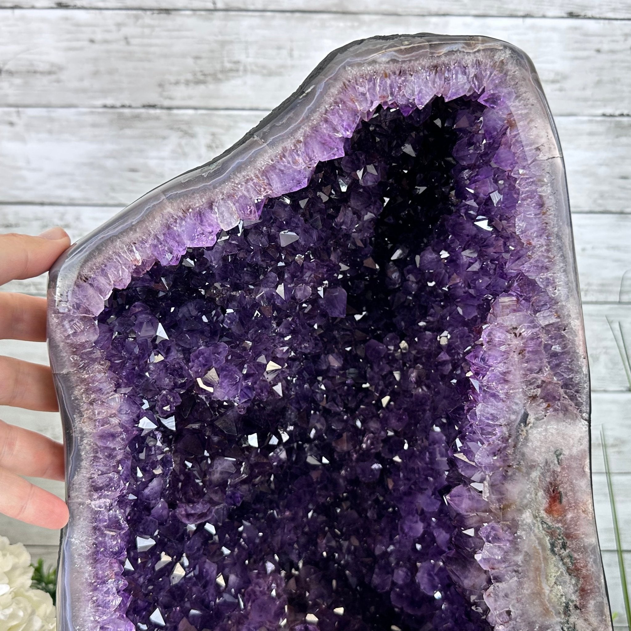 Extra Plus Quality Brazilian Amethyst Cathedral, 53.3 lbs & 17.5" Tall, Model #5601-0990 by Brazil Gems - Brazil GemsBrazil GemsExtra Plus Quality Brazilian Amethyst Cathedral, 53.3 lbs & 17.5" Tall, Model #5601-0990 by Brazil GemsCathedrals5601-0990