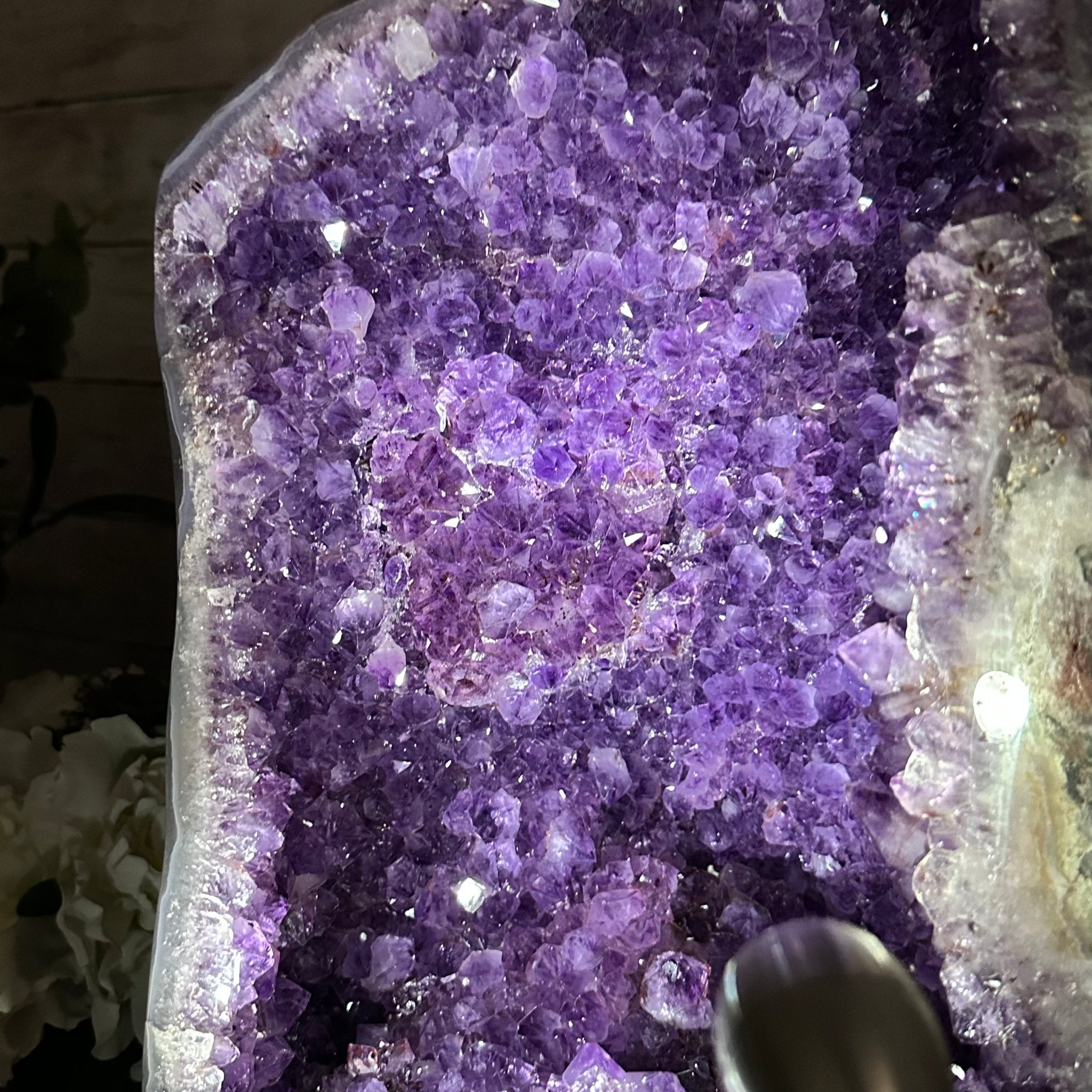 Extra Plus Quality Brazilian Amethyst Cathedral, 53.3 lbs & 17.5" Tall, Model #5601-0990 by Brazil Gems - Brazil GemsBrazil GemsExtra Plus Quality Brazilian Amethyst Cathedral, 53.3 lbs & 17.5" Tall, Model #5601-0990 by Brazil GemsCathedrals5601-0990