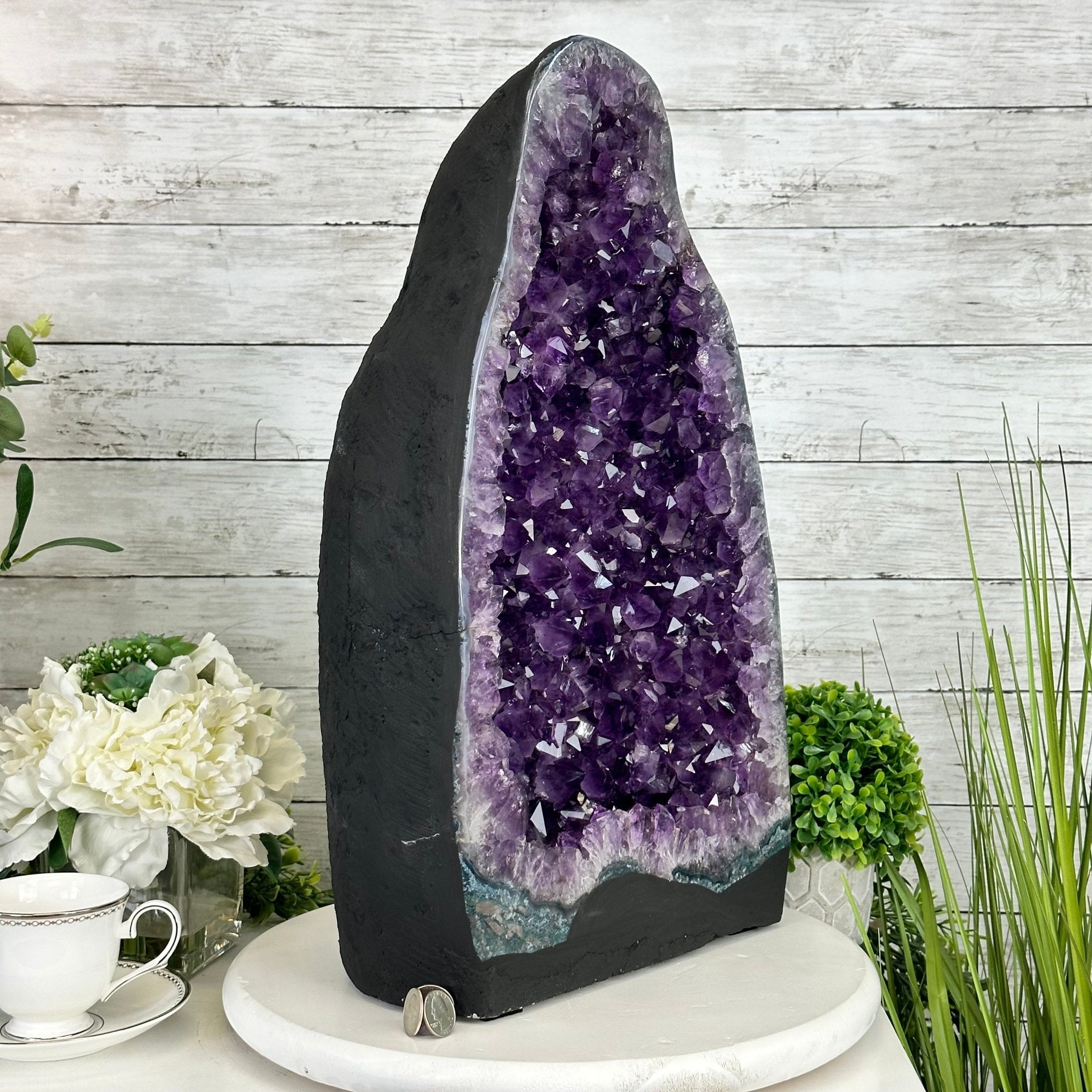 Extra Plus Quality Brazilian Amethyst Cathedral, 53.9 lbs & 20.5" Tall, Model #5601-1085 by Brazil Gems - Brazil GemsBrazil GemsExtra Plus Quality Brazilian Amethyst Cathedral, 53.9 lbs & 20.5" Tall, Model #5601-1085 by Brazil GemsCathedrals5601-1085