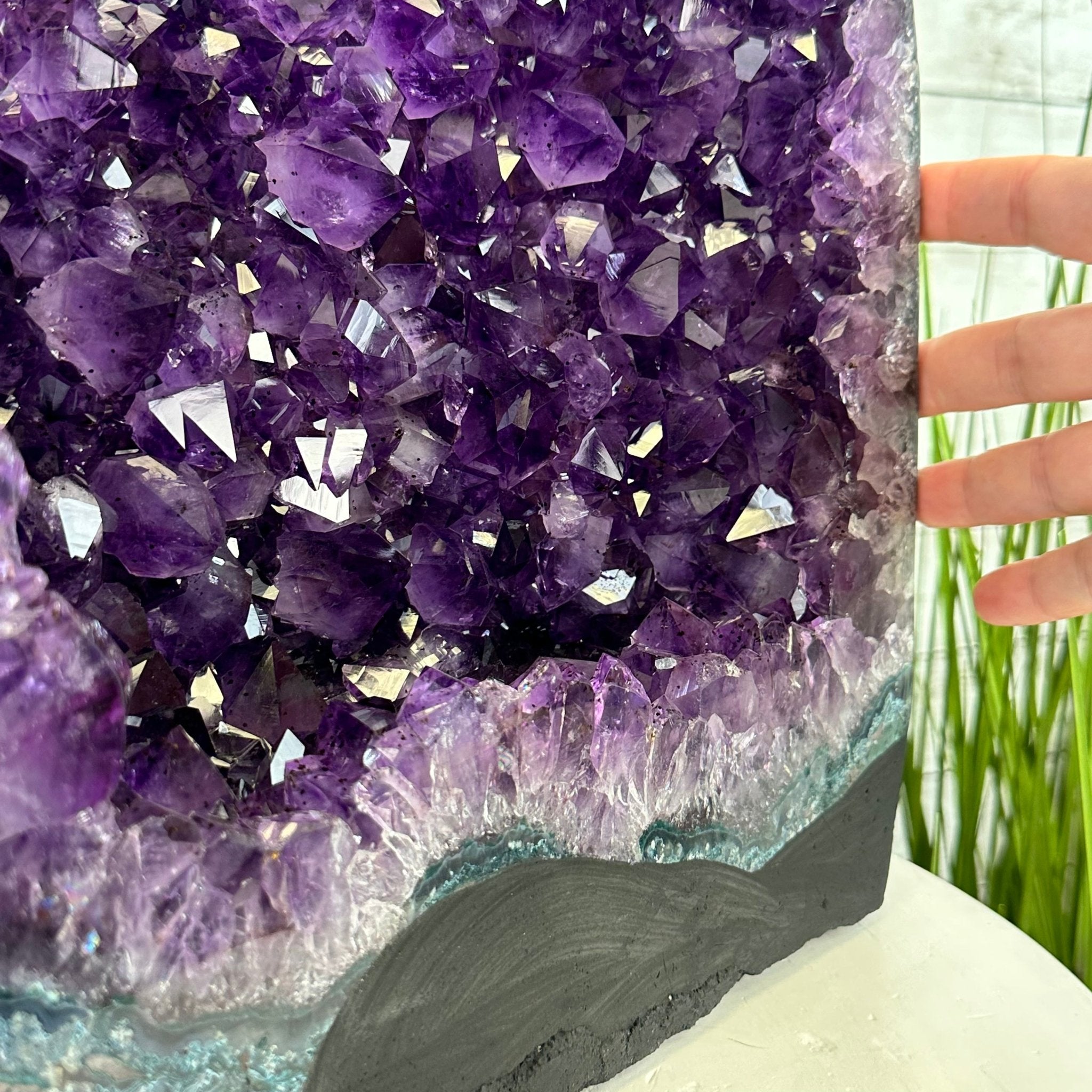 Extra Plus Quality Brazilian Amethyst Cathedral, 53.9 lbs & 20.5" Tall, Model #5601-1085 by Brazil Gems - Brazil GemsBrazil GemsExtra Plus Quality Brazilian Amethyst Cathedral, 53.9 lbs & 20.5" Tall, Model #5601-1085 by Brazil GemsCathedrals5601-1085