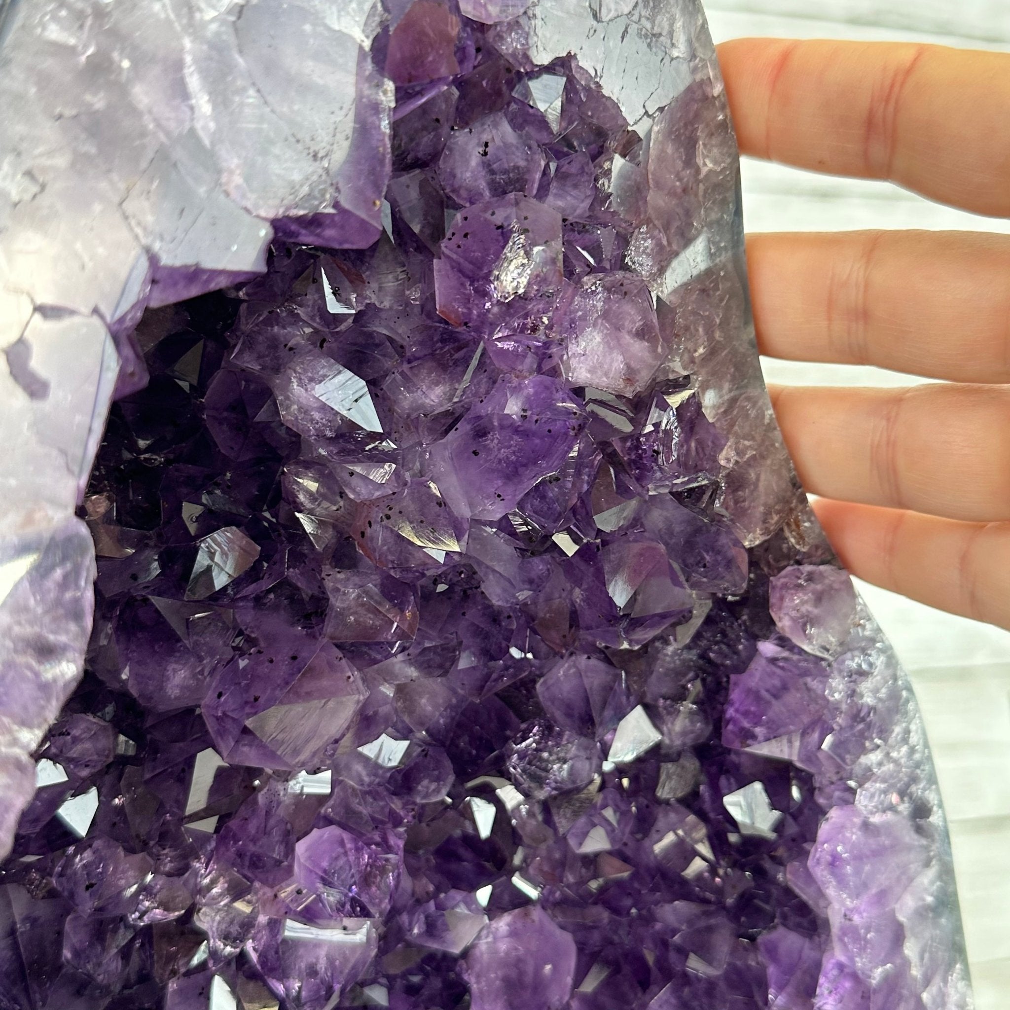 Extra Plus Quality Brazilian Amethyst Cathedral, 53.9 lbs & 20.5" Tall, Model #5601-1085 by Brazil Gems - Brazil GemsBrazil GemsExtra Plus Quality Brazilian Amethyst Cathedral, 53.9 lbs & 20.5" Tall, Model #5601-1085 by Brazil GemsCathedrals5601-1085
