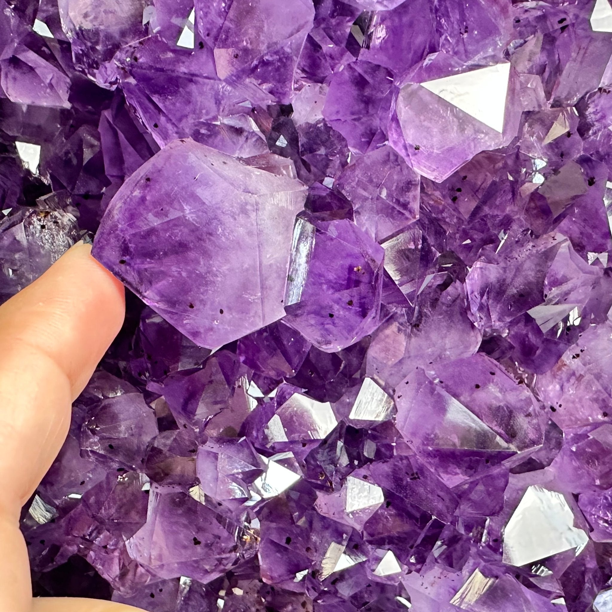 Extra Plus Quality Brazilian Amethyst Cathedral, 53.9 lbs & 20.5" Tall, Model #5601-1085 by Brazil Gems - Brazil GemsBrazil GemsExtra Plus Quality Brazilian Amethyst Cathedral, 53.9 lbs & 20.5" Tall, Model #5601-1085 by Brazil GemsCathedrals5601-1085