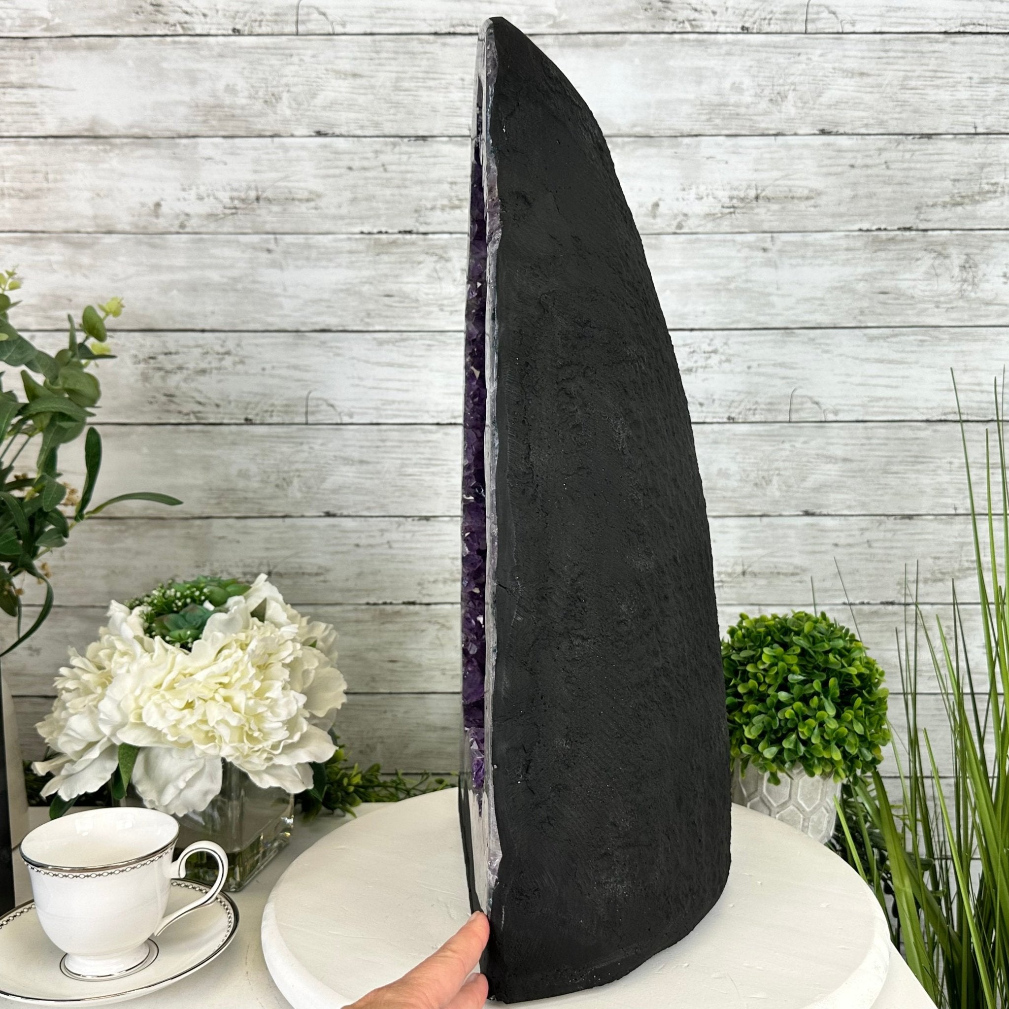 Extra Plus Quality Brazilian Amethyst Cathedral, 53.9 lbs & 20.5" Tall, Model #5601-1085 by Brazil Gems - Brazil GemsBrazil GemsExtra Plus Quality Brazilian Amethyst Cathedral, 53.9 lbs & 20.5" Tall, Model #5601-1085 by Brazil GemsCathedrals5601-1085