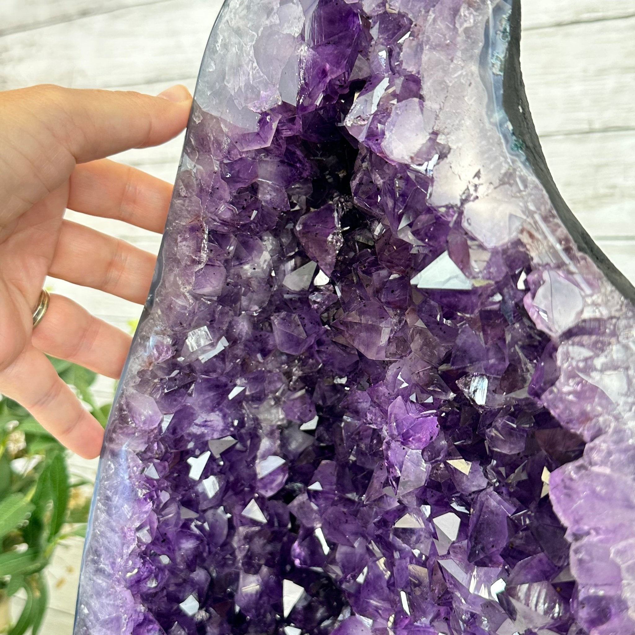 Extra Plus Quality Brazilian Amethyst Cathedral, 53.9 lbs & 20.5" Tall, Model #5601-1085 by Brazil Gems - Brazil GemsBrazil GemsExtra Plus Quality Brazilian Amethyst Cathedral, 53.9 lbs & 20.5" Tall, Model #5601-1085 by Brazil GemsCathedrals5601-1085