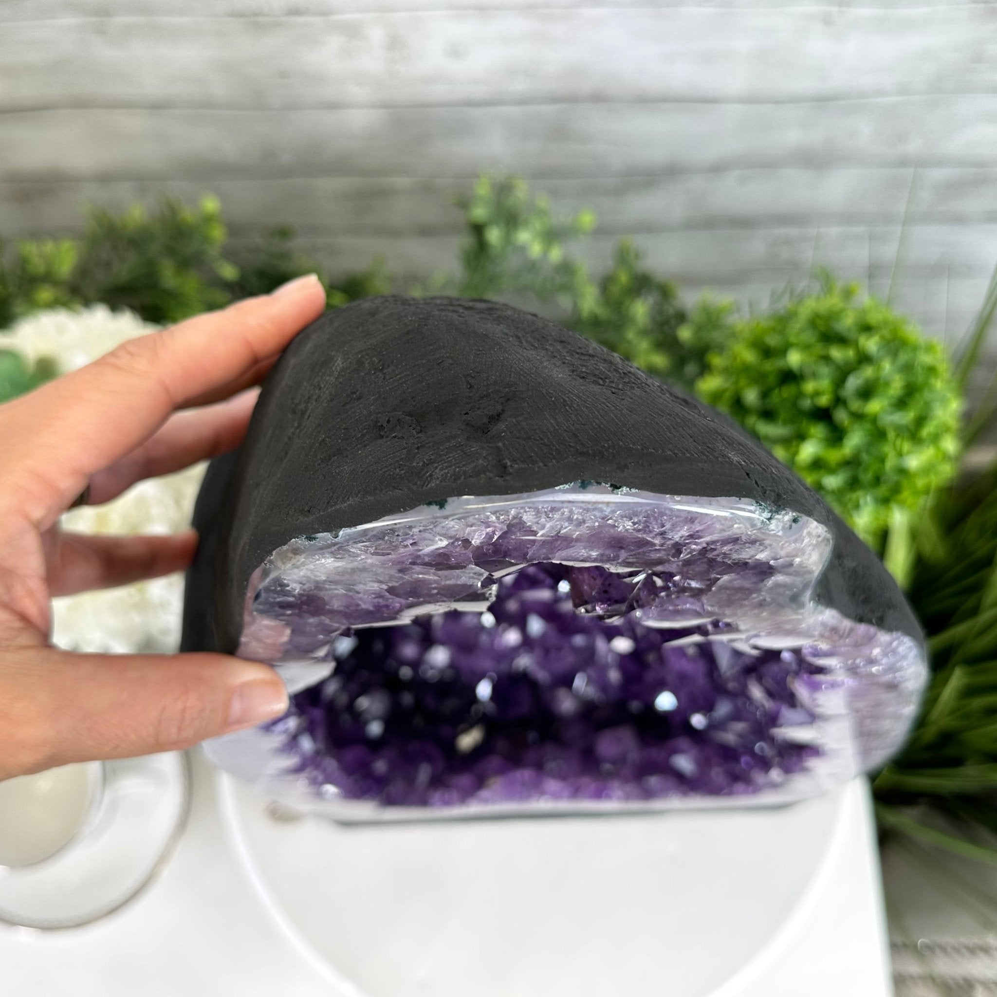 Extra Plus Quality Brazilian Amethyst Cathedral, 53.9 lbs & 20.5" Tall, Model #5601-1085 by Brazil Gems - Brazil GemsBrazil GemsExtra Plus Quality Brazilian Amethyst Cathedral, 53.9 lbs & 20.5" Tall, Model #5601-1085 by Brazil GemsCathedrals5601-1085