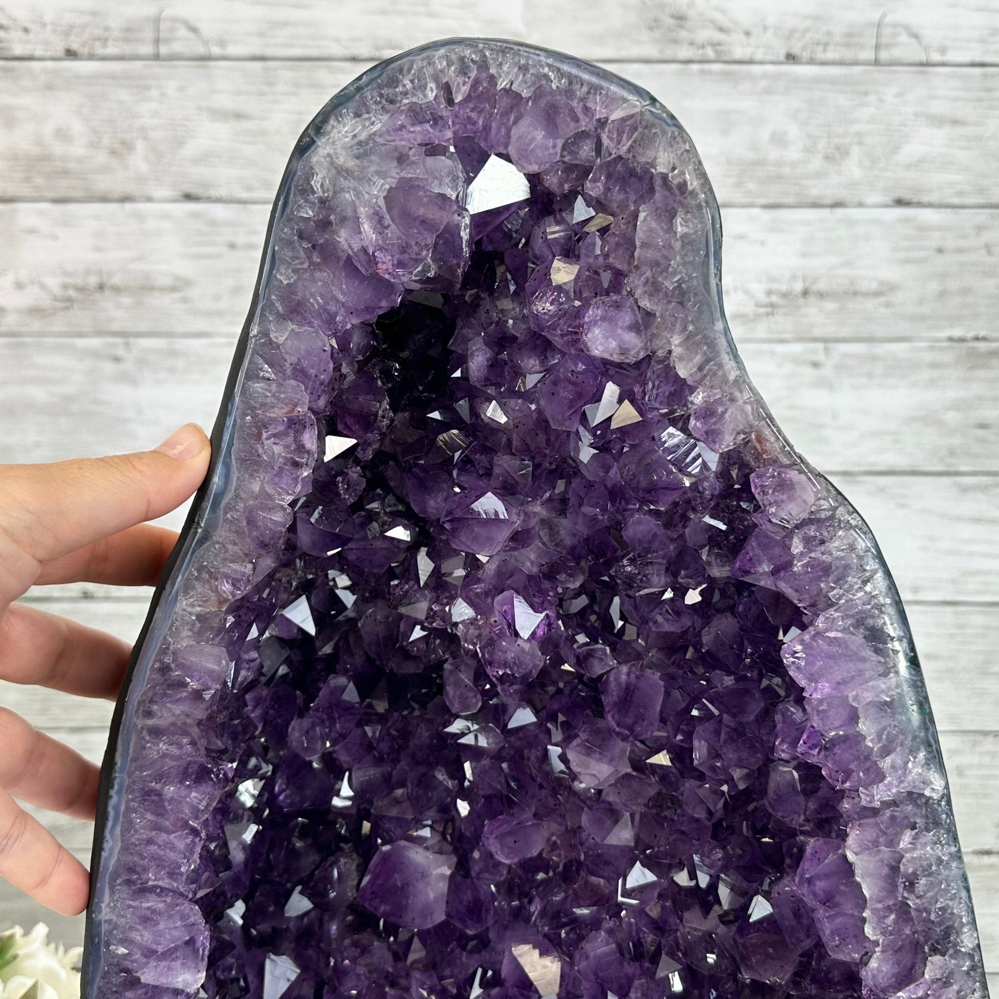 Extra Plus Quality Brazilian Amethyst Cathedral, 53.9 lbs & 20.5" Tall, Model #5601-1085 by Brazil Gems - Brazil GemsBrazil GemsExtra Plus Quality Brazilian Amethyst Cathedral, 53.9 lbs & 20.5" Tall, Model #5601-1085 by Brazil GemsCathedrals5601-1085