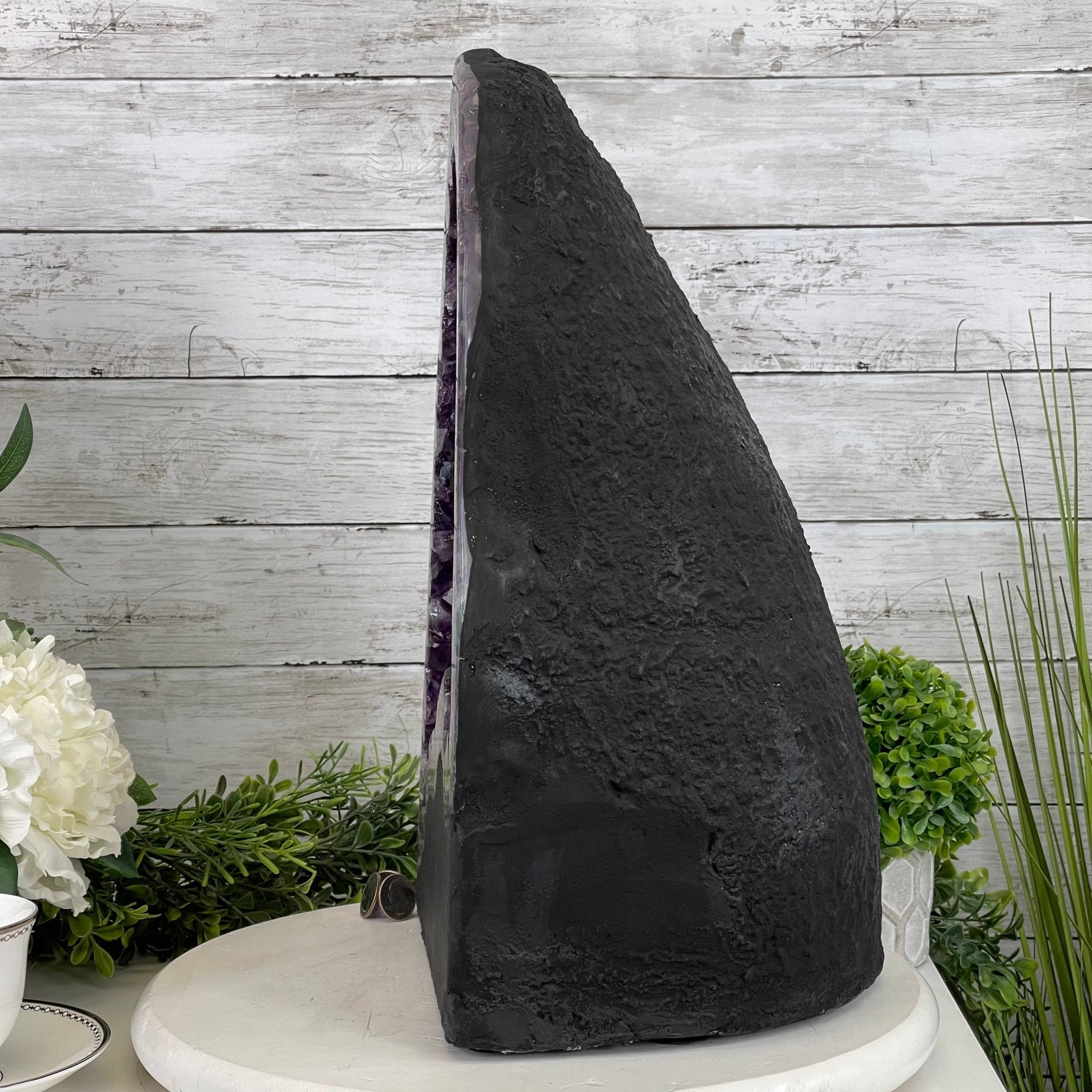 Extra Plus Quality Brazilian Amethyst Cathedral, 55.2 lbs & 17.25" Tall #5601-0851 by Brazil Gems - Brazil GemsBrazil GemsExtra Plus Quality Brazilian Amethyst Cathedral, 55.2 lbs & 17.25" Tall #5601-0851 by Brazil GemsCathedrals5601-0851