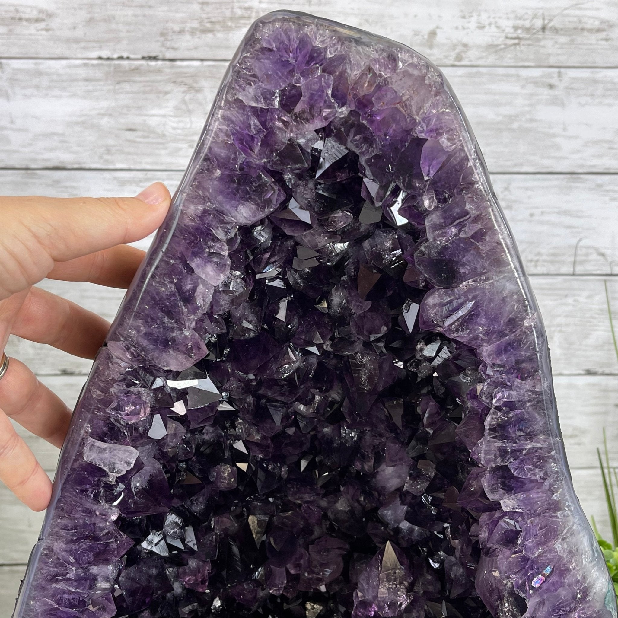 Extra Plus Quality Brazilian Amethyst Cathedral, 55.2 lbs & 17.25" Tall #5601-0851 by Brazil Gems - Brazil GemsBrazil GemsExtra Plus Quality Brazilian Amethyst Cathedral, 55.2 lbs & 17.25" Tall #5601-0851 by Brazil GemsCathedrals5601-0851