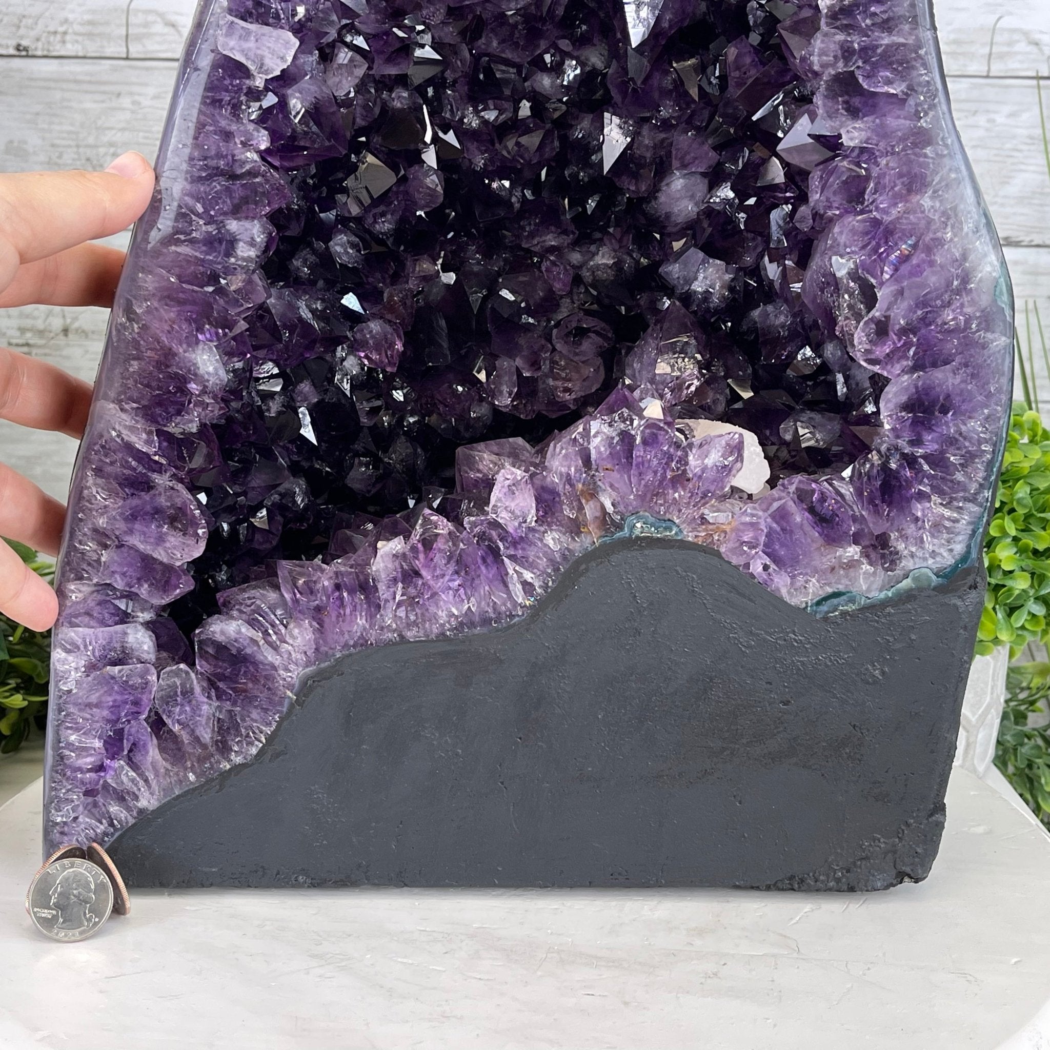 Extra Plus Quality Brazilian Amethyst Cathedral, 55.2 lbs & 17.25" Tall #5601-0851 by Brazil Gems - Brazil GemsBrazil GemsExtra Plus Quality Brazilian Amethyst Cathedral, 55.2 lbs & 17.25" Tall #5601-0851 by Brazil GemsCathedrals5601-0851