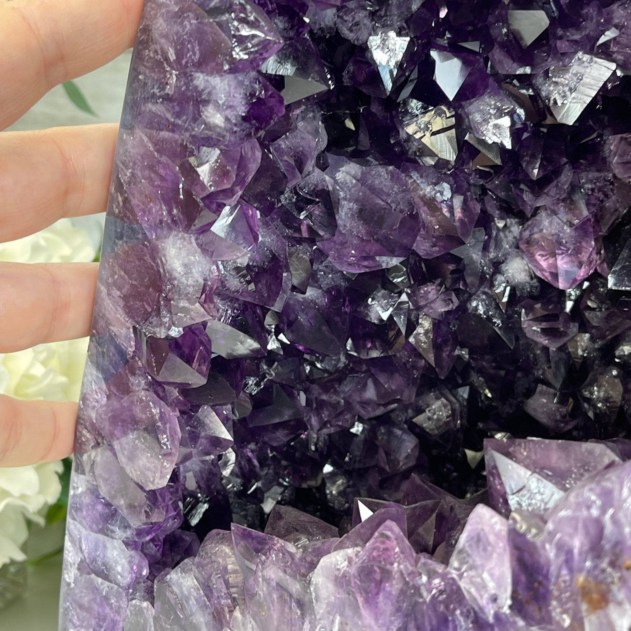 Extra Plus Quality Brazilian Amethyst Cathedral, 55.2 lbs & 17.25" Tall #5601-0851 by Brazil Gems - Brazil GemsBrazil GemsExtra Plus Quality Brazilian Amethyst Cathedral, 55.2 lbs & 17.25" Tall #5601-0851 by Brazil GemsCathedrals5601-0851