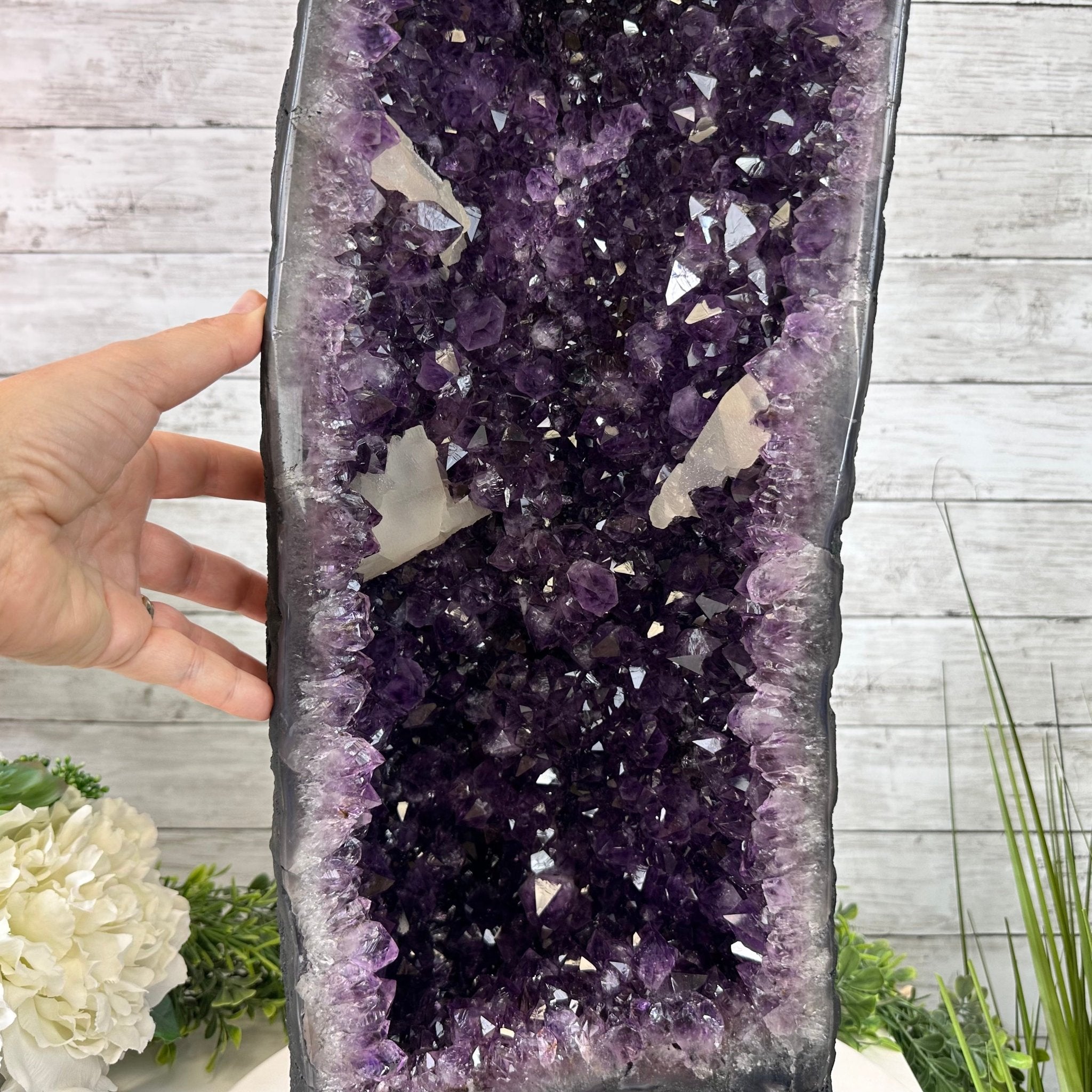 Extra Plus Quality Brazilian Amethyst Cathedral, 60.7 lbs & 29.5" Tall, Model #5601-1294 by Brazil Gems - Brazil GemsBrazil GemsExtra Plus Quality Brazilian Amethyst Cathedral, 60.7 lbs & 29.5" Tall, Model #5601-1294 by Brazil GemsCathedrals5601-1294