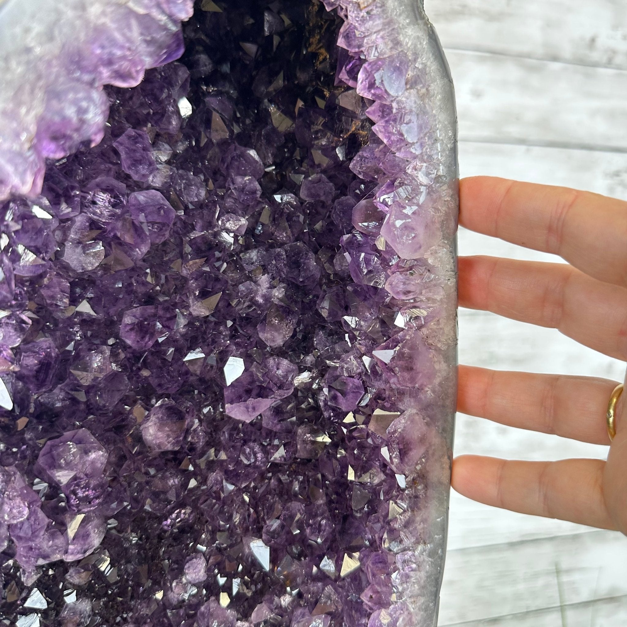 Extra Plus Quality Brazilian Amethyst Cathedral, 60.7 lbs & 29.5" Tall, Model #5601-1294 by Brazil Gems - Brazil GemsBrazil GemsExtra Plus Quality Brazilian Amethyst Cathedral, 60.7 lbs & 29.5" Tall, Model #5601-1294 by Brazil GemsCathedrals5601-1294