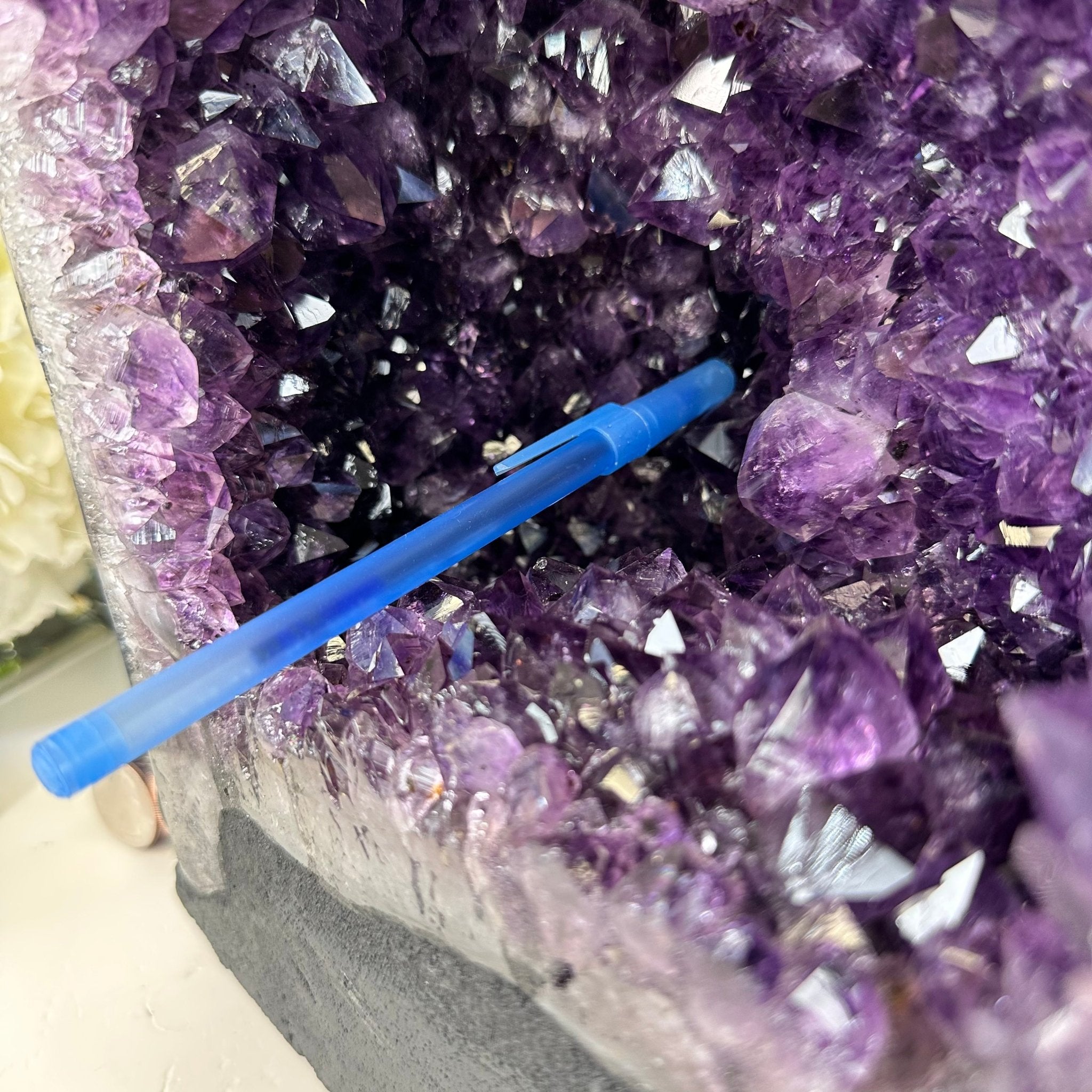 Extra Plus Quality Brazilian Amethyst Cathedral, 60.7 lbs & 29.5" Tall, Model #5601-1294 by Brazil Gems - Brazil GemsBrazil GemsExtra Plus Quality Brazilian Amethyst Cathedral, 60.7 lbs & 29.5" Tall, Model #5601-1294 by Brazil GemsCathedrals5601-1294