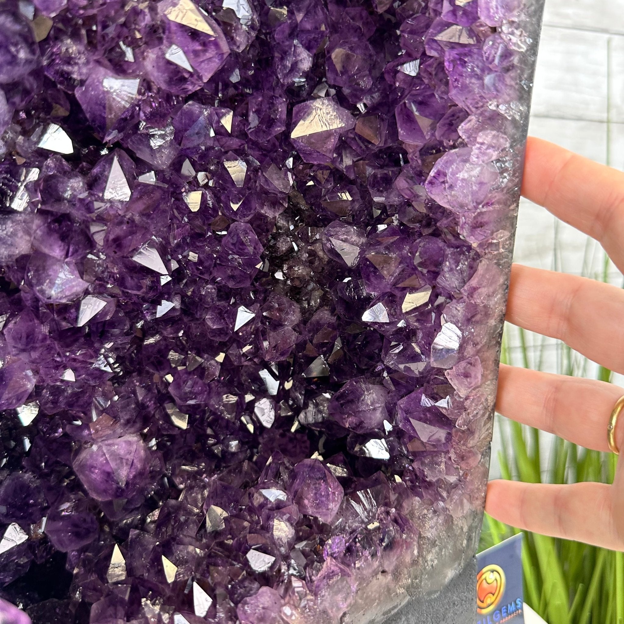 Extra Plus Quality Brazilian Amethyst Cathedral, 60.7 lbs & 29.5" Tall, Model #5601-1294 by Brazil Gems - Brazil GemsBrazil GemsExtra Plus Quality Brazilian Amethyst Cathedral, 60.7 lbs & 29.5" Tall, Model #5601-1294 by Brazil GemsCathedrals5601-1294