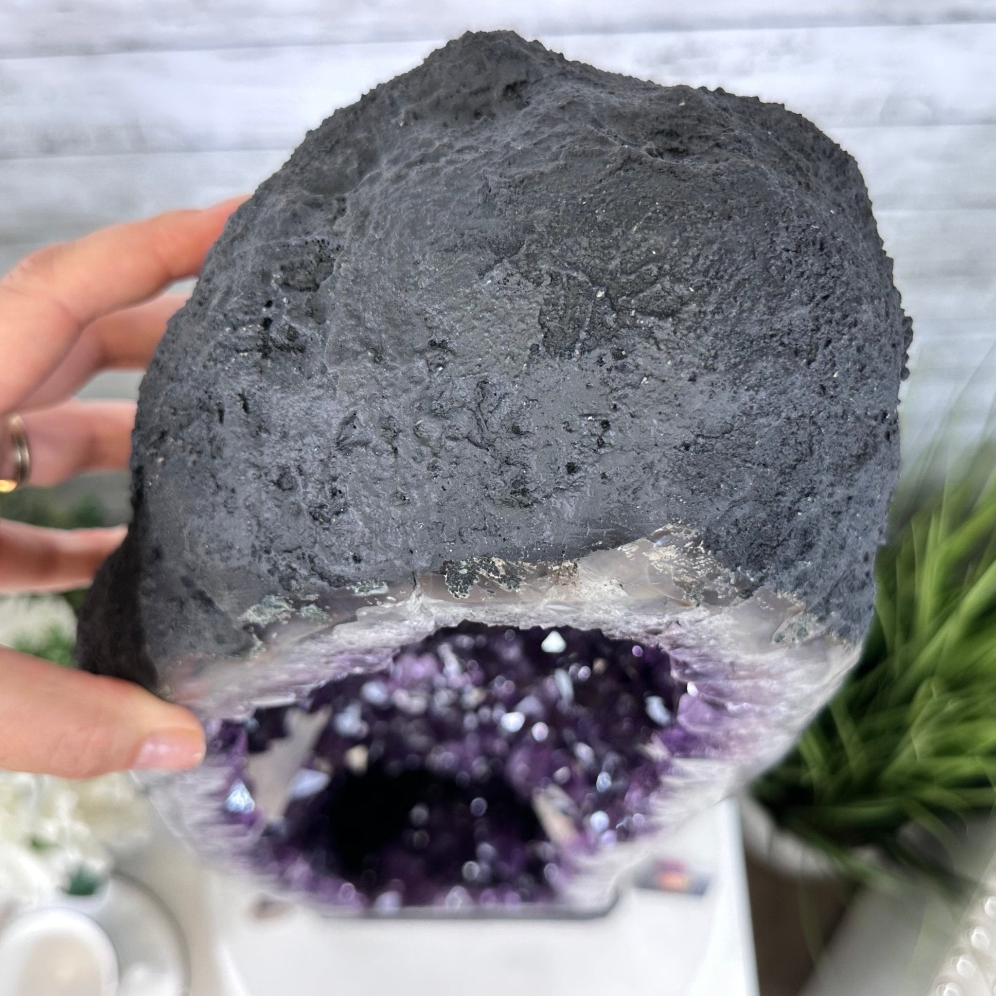 Extra Plus Quality Brazilian Amethyst Cathedral, 60.7 lbs & 29.5" Tall, Model #5601-1294 by Brazil Gems - Brazil GemsBrazil GemsExtra Plus Quality Brazilian Amethyst Cathedral, 60.7 lbs & 29.5" Tall, Model #5601-1294 by Brazil GemsCathedrals5601-1294