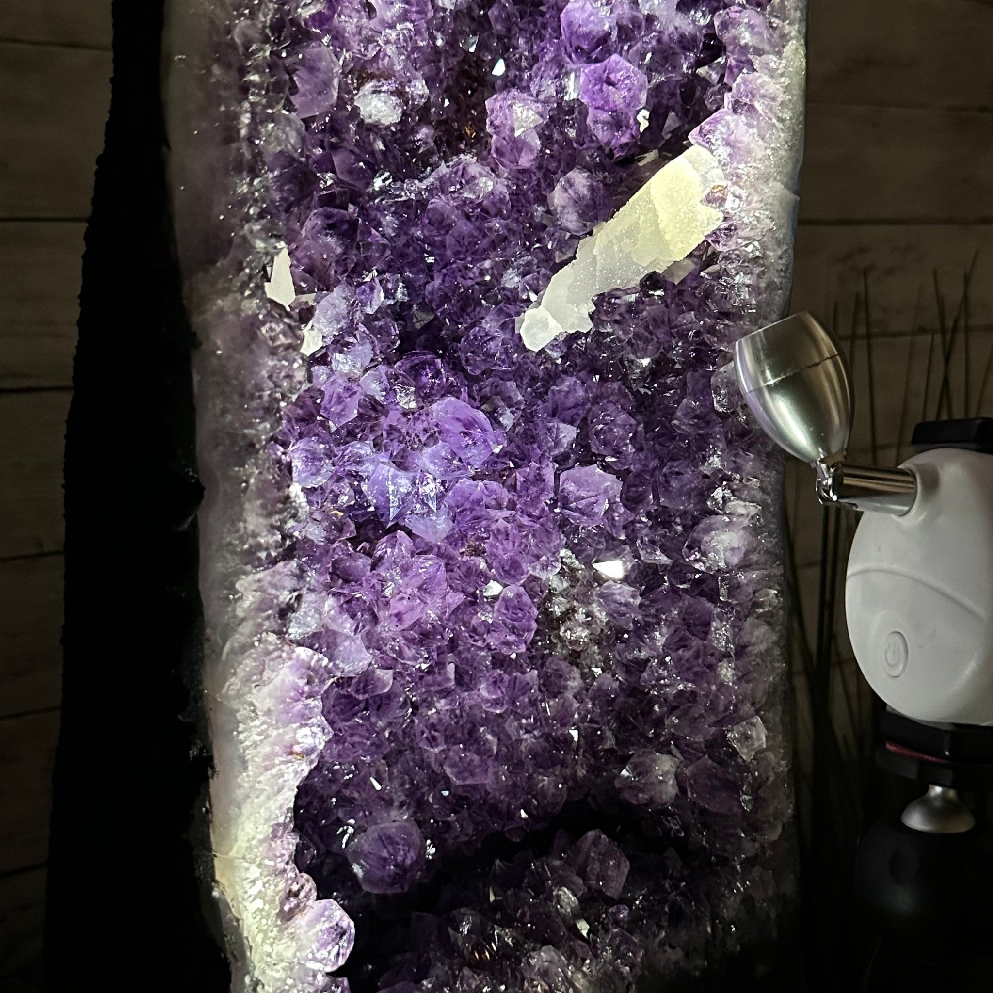 Extra Plus Quality Brazilian Amethyst Cathedral, 60.7 lbs & 29.5" Tall, Model #5601-1294 by Brazil Gems - Brazil GemsBrazil GemsExtra Plus Quality Brazilian Amethyst Cathedral, 60.7 lbs & 29.5" Tall, Model #5601-1294 by Brazil GemsCathedrals5601-1294