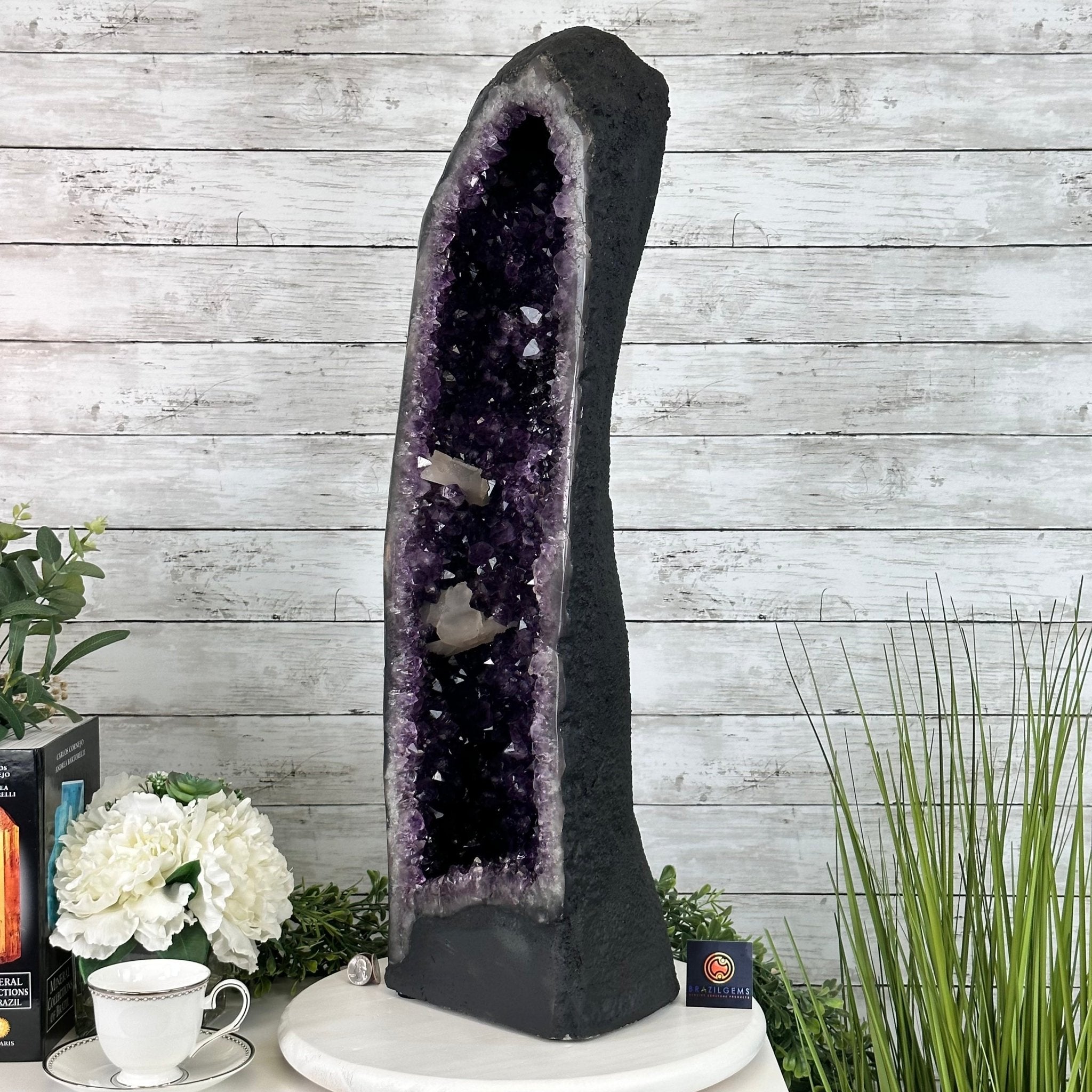 Extra Plus Quality Brazilian Amethyst Cathedral, 60.7 lbs & 29.5" Tall, Model #5601-1294 by Brazil Gems - Brazil GemsBrazil GemsExtra Plus Quality Brazilian Amethyst Cathedral, 60.7 lbs & 29.5" Tall, Model #5601-1294 by Brazil GemsCathedrals5601-1294
