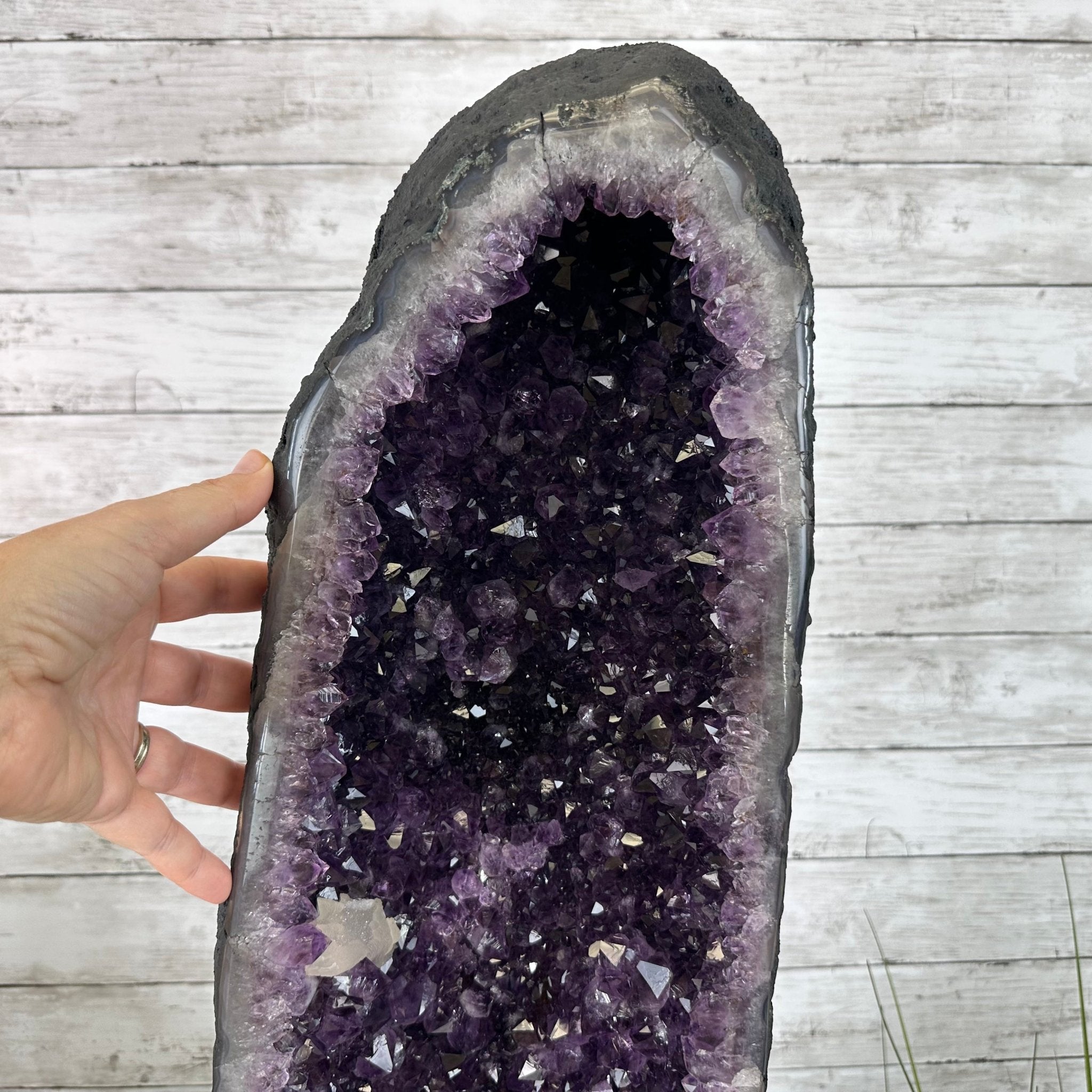 Extra Plus Quality Brazilian Amethyst Cathedral, 60.7 lbs & 29.5" Tall, Model #5601-1294 by Brazil Gems - Brazil GemsBrazil GemsExtra Plus Quality Brazilian Amethyst Cathedral, 60.7 lbs & 29.5" Tall, Model #5601-1294 by Brazil GemsCathedrals5601-1294