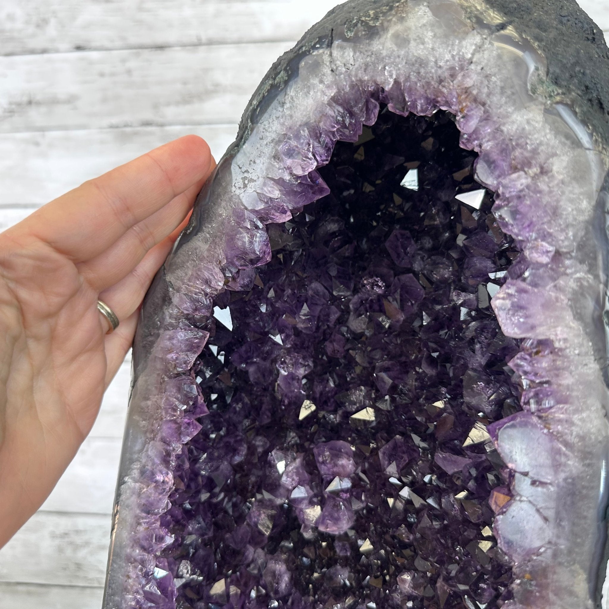 Extra Plus Quality Brazilian Amethyst Cathedral, 60.7 lbs & 29.5" Tall, Model #5601-1294 by Brazil Gems - Brazil GemsBrazil GemsExtra Plus Quality Brazilian Amethyst Cathedral, 60.7 lbs & 29.5" Tall, Model #5601-1294 by Brazil GemsCathedrals5601-1294