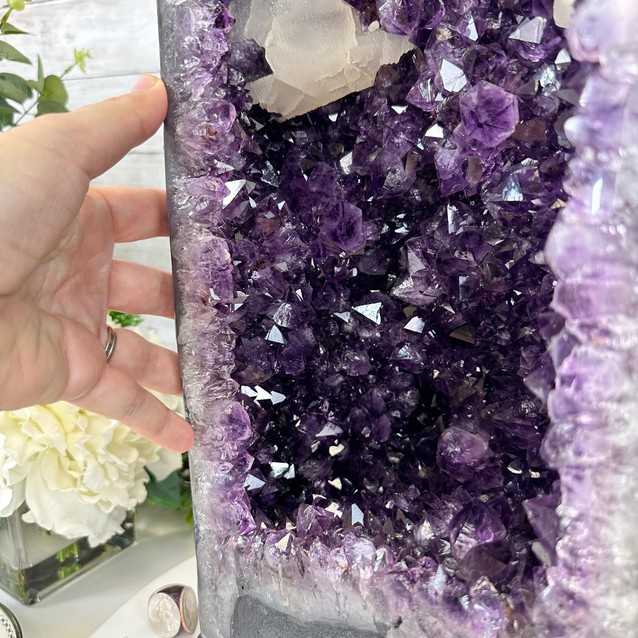 Extra Plus Quality Brazilian Amethyst Cathedral, 60.7 lbs & 29.5" Tall, Model #5601-1294 by Brazil Gems - Brazil GemsBrazil GemsExtra Plus Quality Brazilian Amethyst Cathedral, 60.7 lbs & 29.5" Tall, Model #5601-1294 by Brazil GemsCathedrals5601-1294