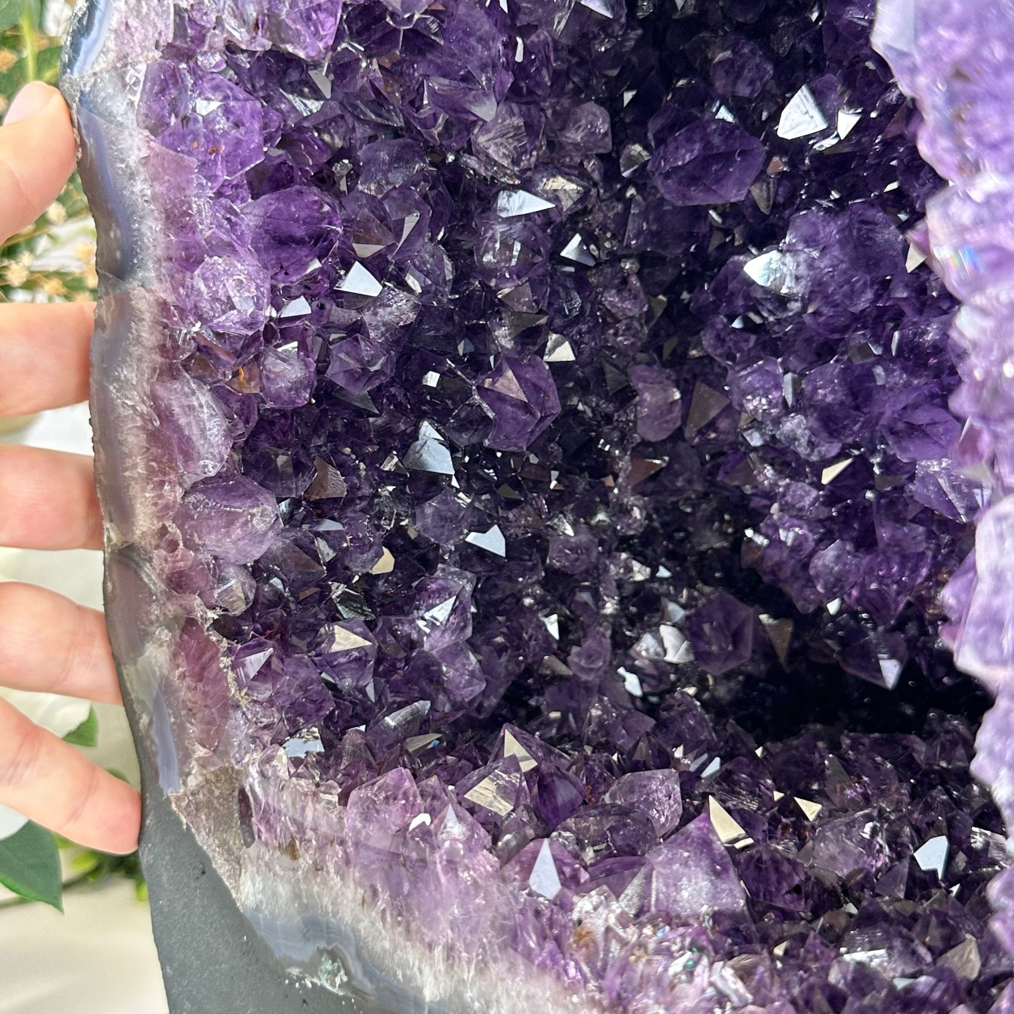 Extra Plus Quality Brazilian Amethyst Cathedral, 62 lbs & 16.75" Tall, Model #5601-0881 by Brazil Gems - Brazil GemsBrazil GemsExtra Plus Quality Brazilian Amethyst Cathedral, 62 lbs & 16.75" Tall, Model #5601-0881 by Brazil GemsCathedrals5601-0881