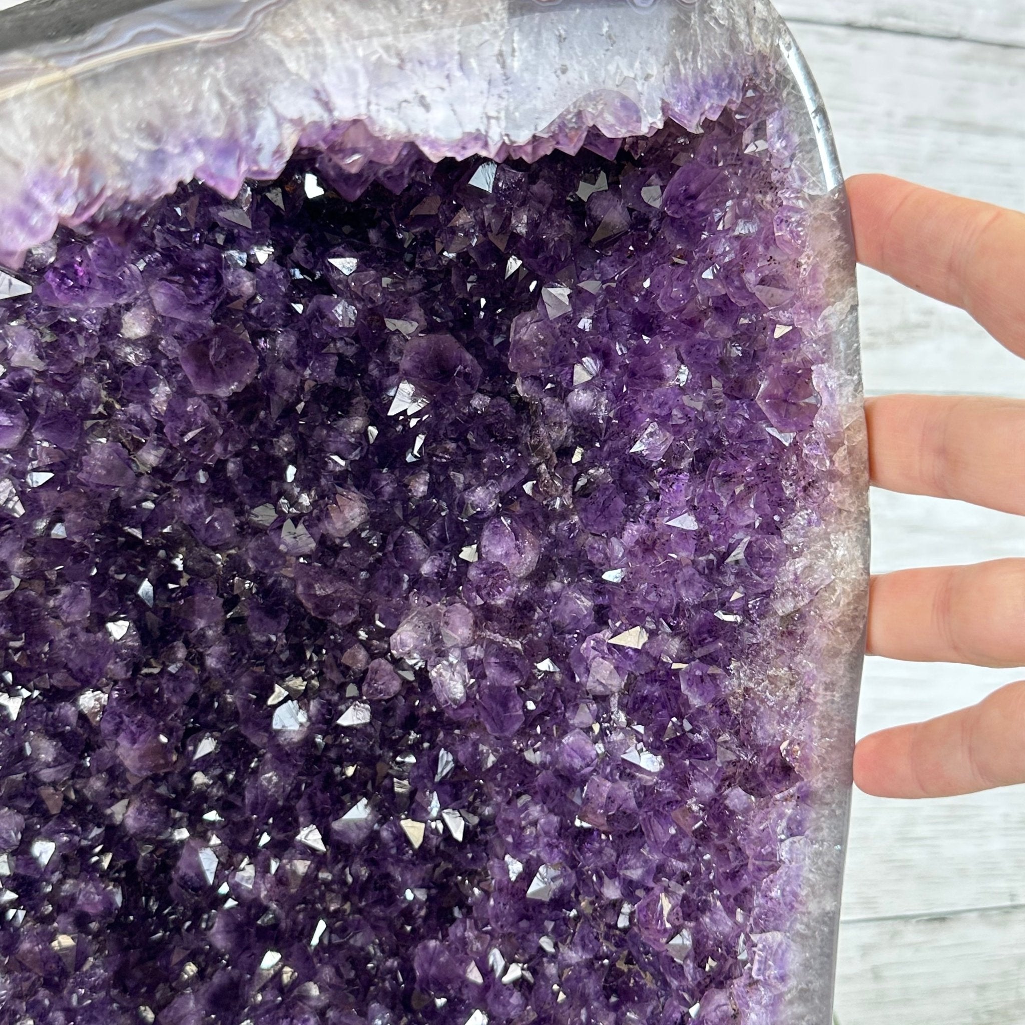 Extra Plus Quality Brazilian Amethyst Cathedral, 62.5 lbs & 21" Tall, Model #5601-0991 by Brazil Gems - Brazil GemsBrazil GemsExtra Plus Quality Brazilian Amethyst Cathedral, 62.5 lbs & 21" Tall, Model #5601-0991 by Brazil GemsCathedrals5601-0991