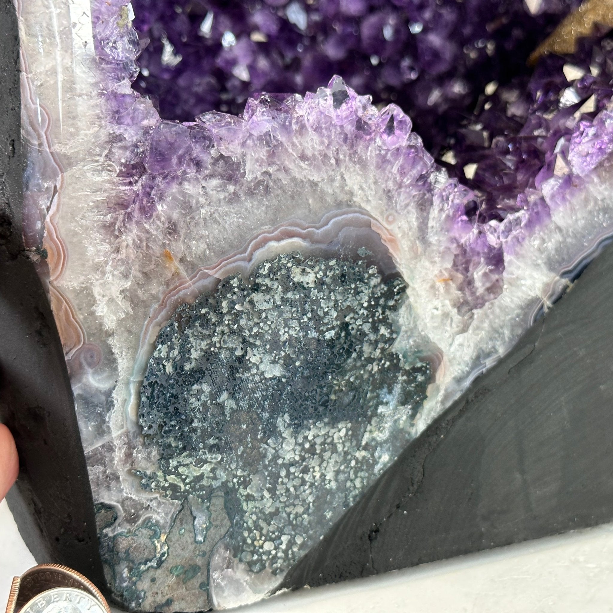 Extra Plus Quality Brazilian Amethyst Cathedral, 62.5 lbs & 21" Tall, Model #5601-0991 by Brazil Gems - Brazil GemsBrazil GemsExtra Plus Quality Brazilian Amethyst Cathedral, 62.5 lbs & 21" Tall, Model #5601-0991 by Brazil GemsCathedrals5601-0991