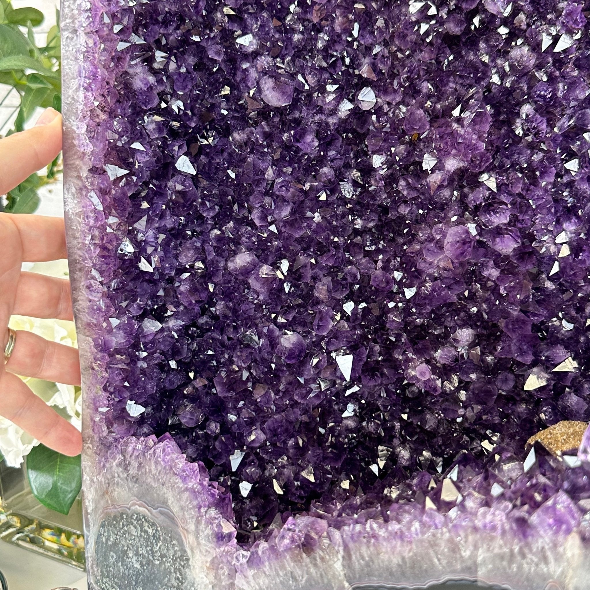 Extra Plus Quality Brazilian Amethyst Cathedral, 62.5 lbs & 21" Tall, Model #5601-0991 by Brazil Gems - Brazil GemsBrazil GemsExtra Plus Quality Brazilian Amethyst Cathedral, 62.5 lbs & 21" Tall, Model #5601-0991 by Brazil GemsCathedrals5601-0991