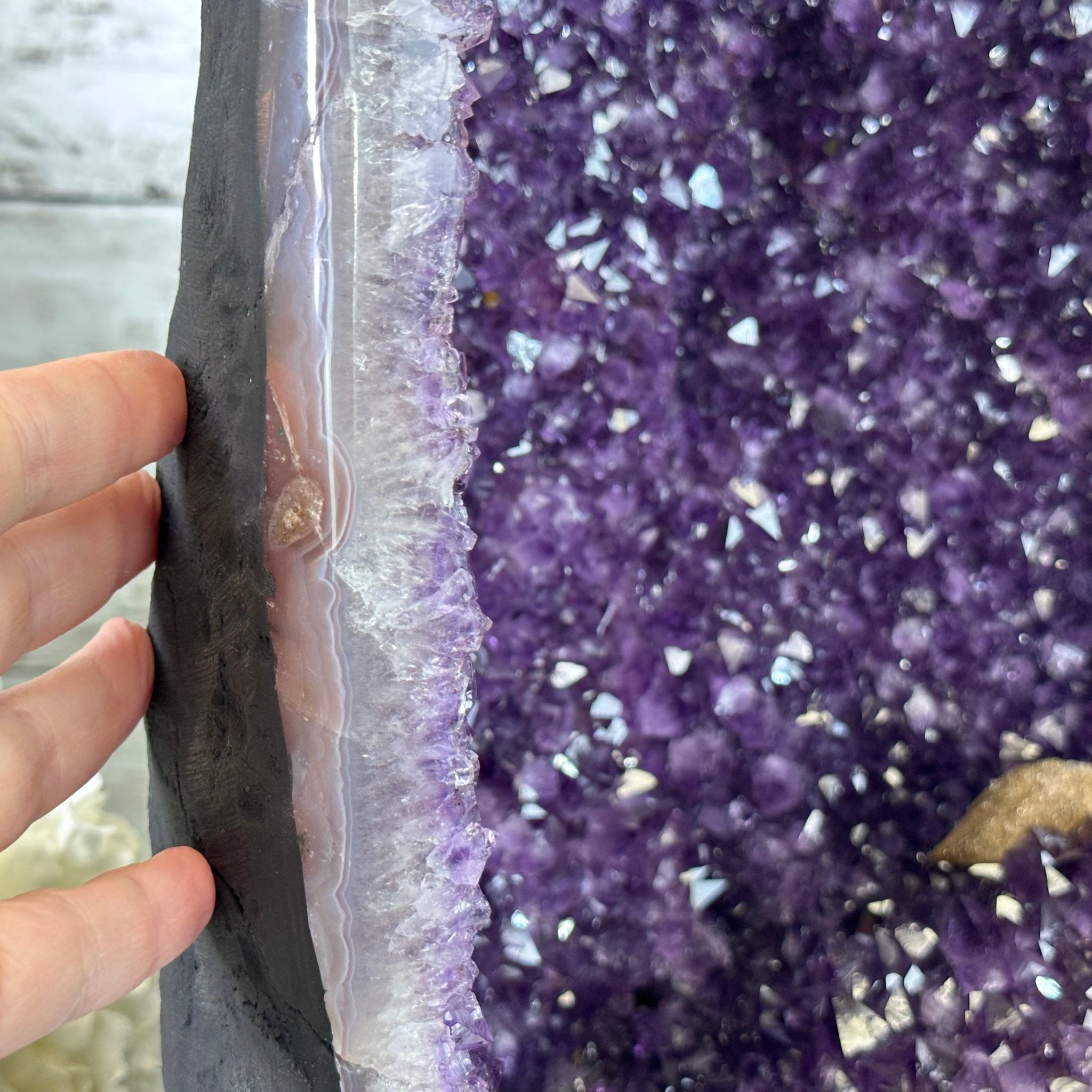 Extra Plus Quality Brazilian Amethyst Cathedral, 62.5 lbs & 21" Tall, Model #5601-0991 by Brazil Gems - Brazil GemsBrazil GemsExtra Plus Quality Brazilian Amethyst Cathedral, 62.5 lbs & 21" Tall, Model #5601-0991 by Brazil GemsCathedrals5601-0991