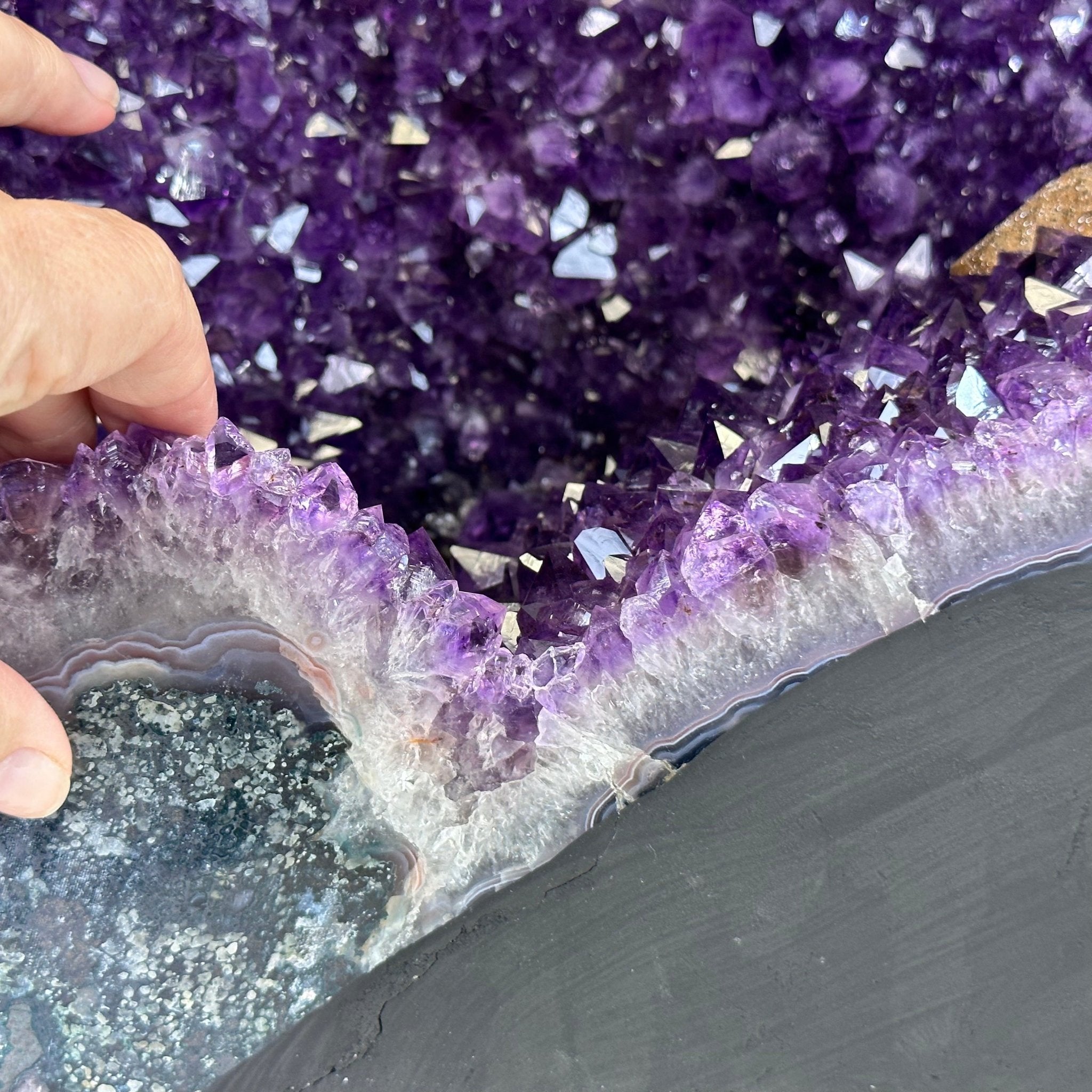 Extra Plus Quality Brazilian Amethyst Cathedral, 62.5 lbs & 21" Tall, Model #5601-0991 by Brazil Gems - Brazil GemsBrazil GemsExtra Plus Quality Brazilian Amethyst Cathedral, 62.5 lbs & 21" Tall, Model #5601-0991 by Brazil GemsCathedrals5601-0991