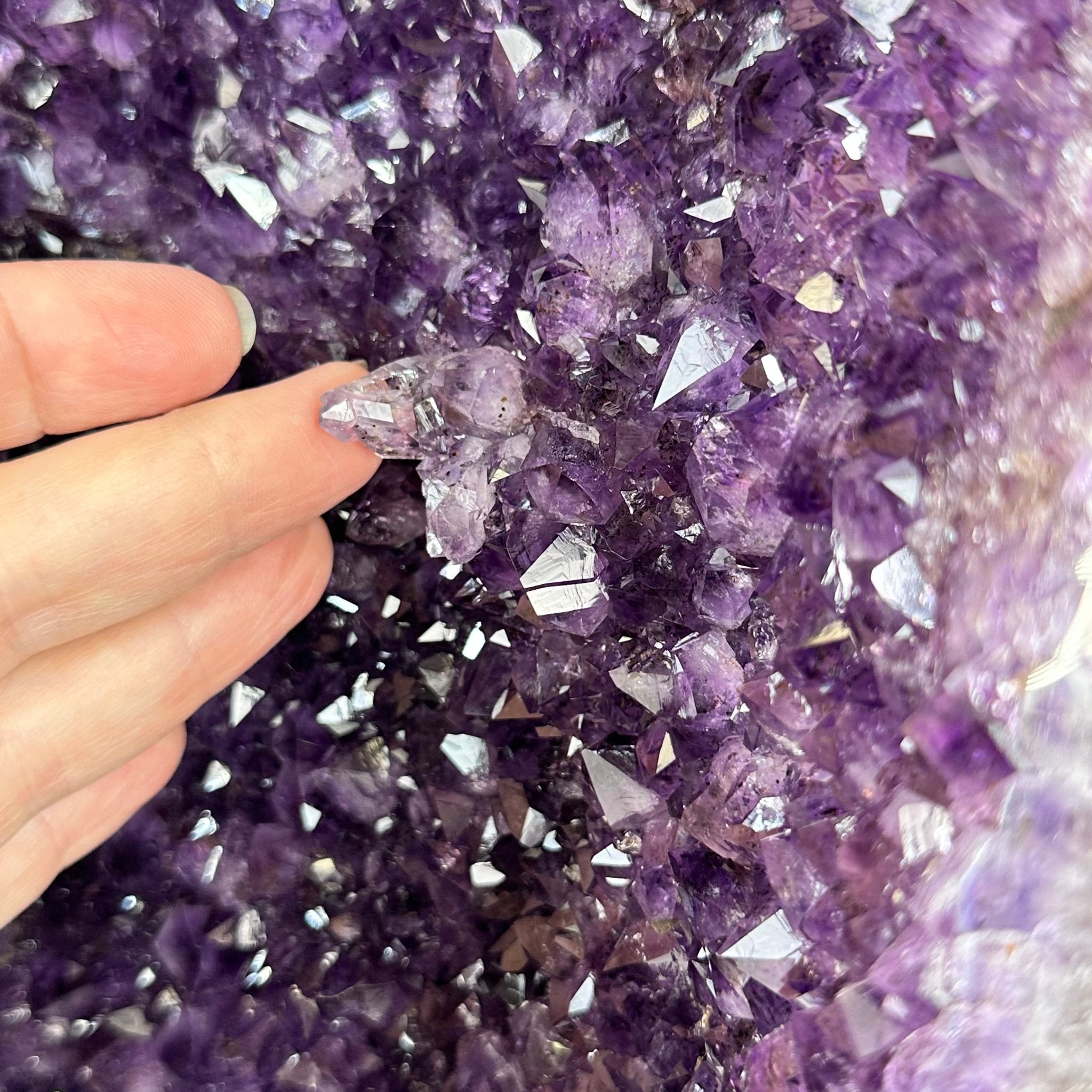 Extra Plus Quality Brazilian Amethyst Cathedral, 62.5 lbs & 21" Tall, Model #5601-0991 by Brazil Gems - Brazil GemsBrazil GemsExtra Plus Quality Brazilian Amethyst Cathedral, 62.5 lbs & 21" Tall, Model #5601-0991 by Brazil GemsCathedrals5601-0991