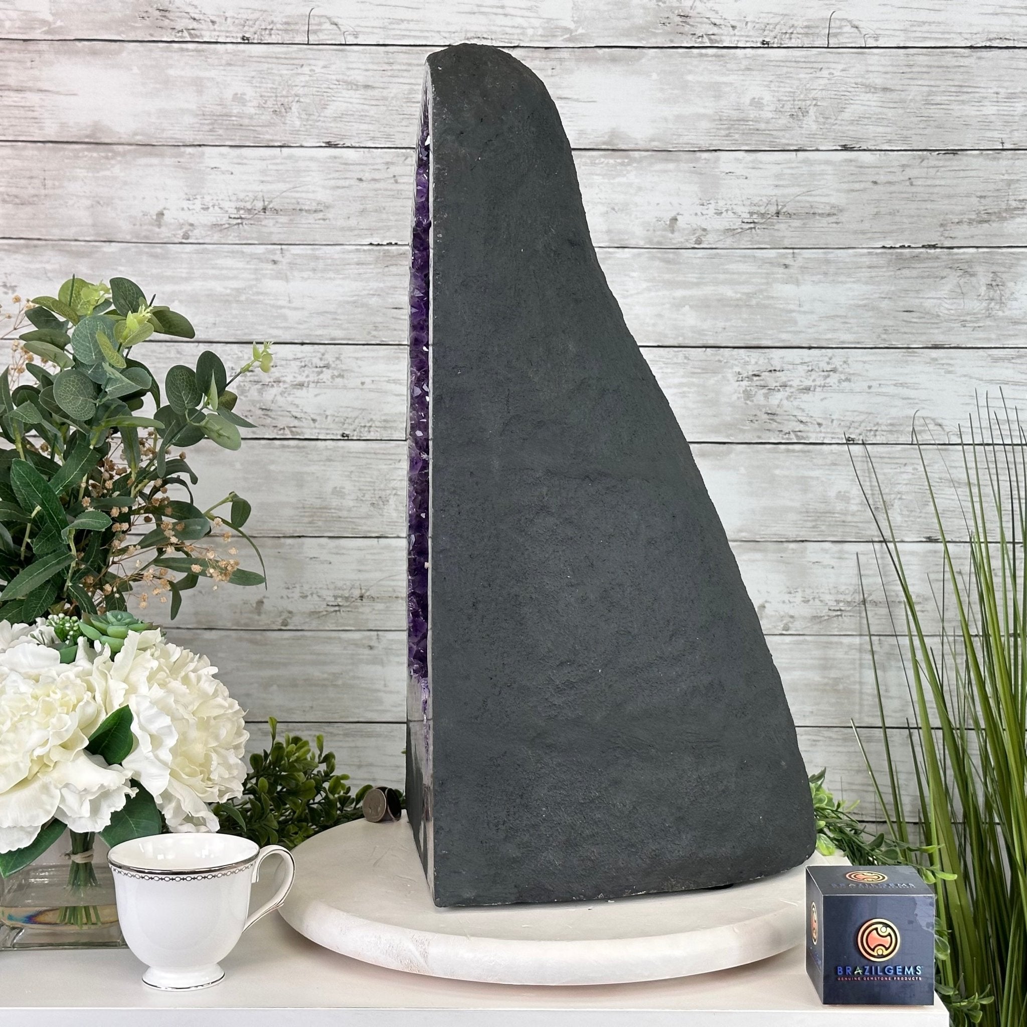 Extra Plus Quality Brazilian Amethyst Cathedral, 72.8 lbs & 21.25" Tall, Model #5601-0883 by Brazil Gems - Brazil GemsBrazil GemsExtra Plus Quality Brazilian Amethyst Cathedral, 72.8 lbs & 21.25" Tall, Model #5601-0883 by Brazil GemsCathedrals5601-0883