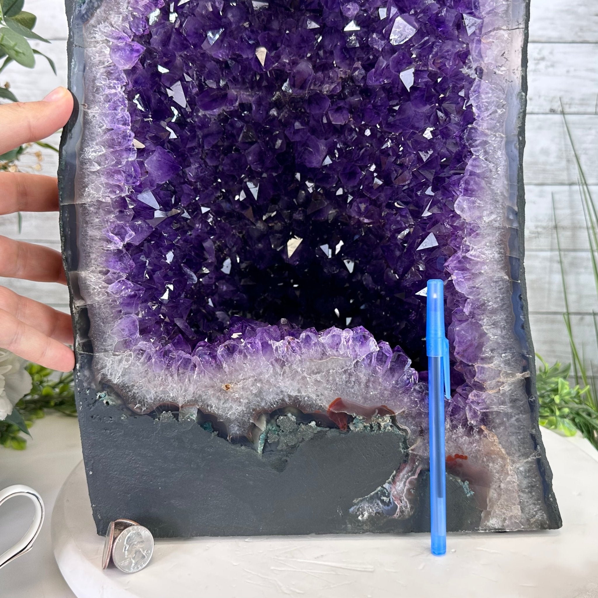 Extra Plus Quality Brazilian Amethyst Cathedral, 72.8 lbs & 21.25" Tall, Model #5601-0883 by Brazil Gems - Brazil GemsBrazil GemsExtra Plus Quality Brazilian Amethyst Cathedral, 72.8 lbs & 21.25" Tall, Model #5601-0883 by Brazil GemsCathedrals5601-0883