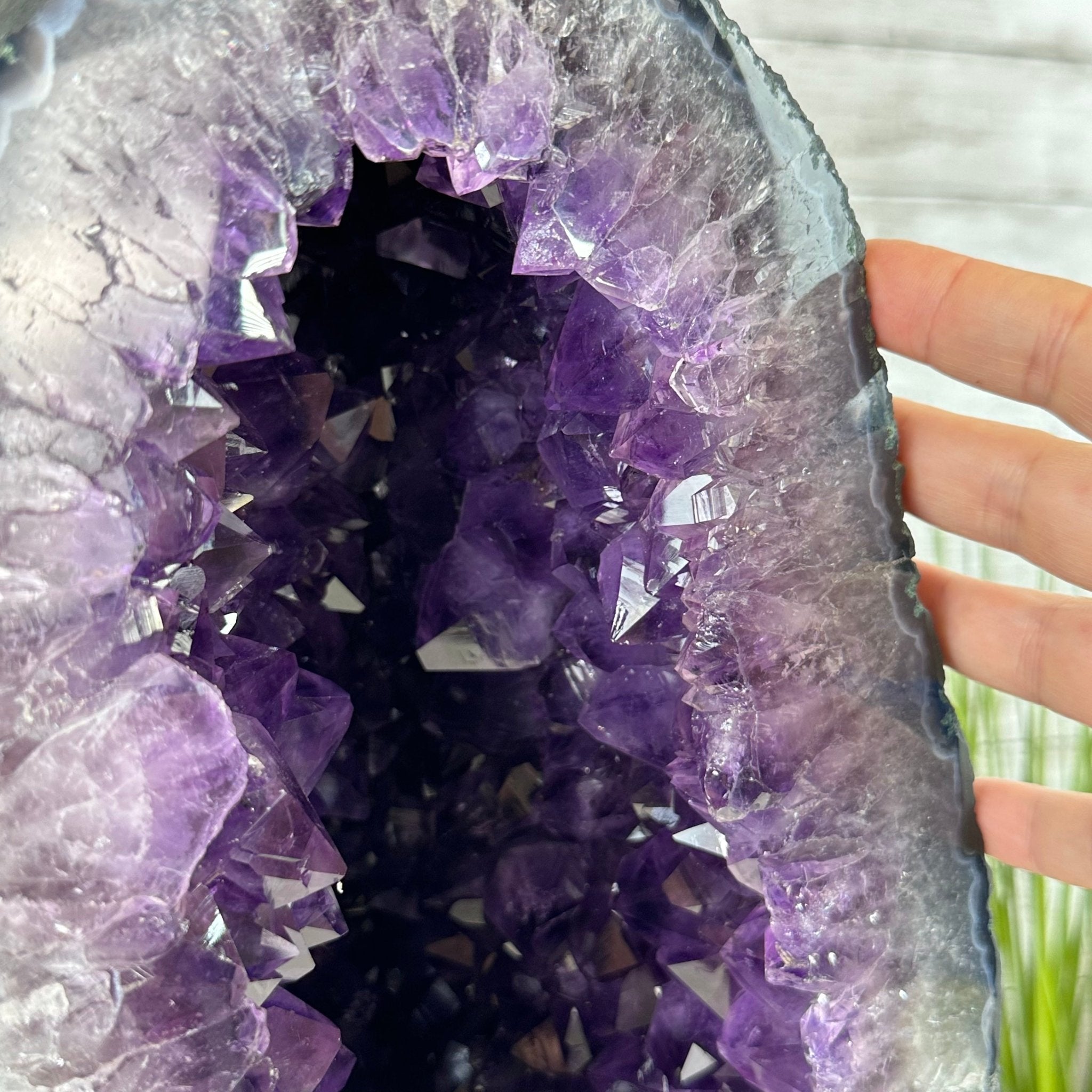 Extra Plus Quality Brazilian Amethyst Cathedral, 74.2 lbs & 19.1" Tall, Model #5601-0884 by Brazil Gems - Brazil GemsBrazil GemsExtra Plus Quality Brazilian Amethyst Cathedral, 74.2 lbs & 19.1" Tall, Model #5601-0884 by Brazil GemsCathedrals5601-0884