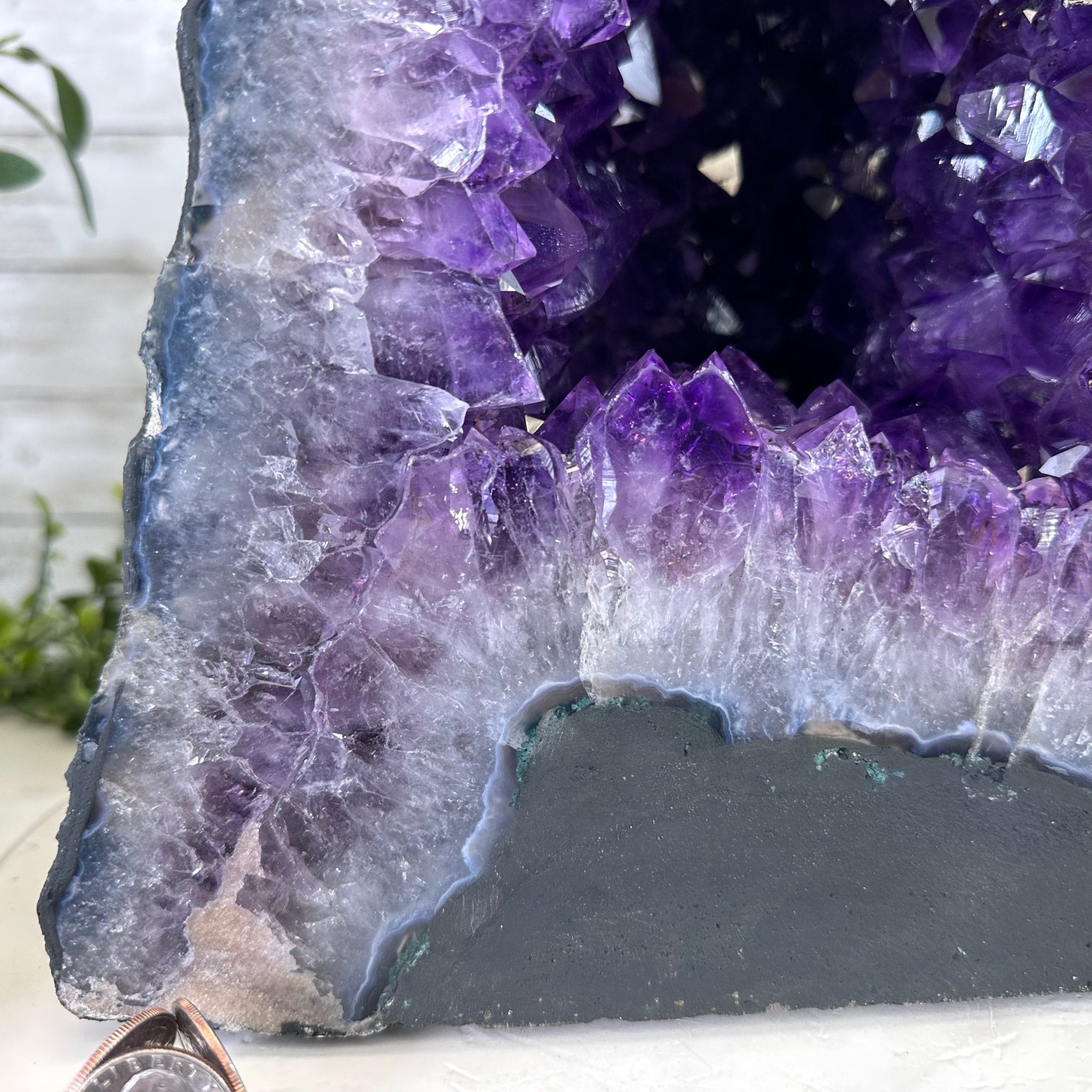 Extra Plus Quality Brazilian Amethyst Cathedral, 74.2 lbs & 19.1" Tall, Model #5601-0884 by Brazil Gems - Brazil GemsBrazil GemsExtra Plus Quality Brazilian Amethyst Cathedral, 74.2 lbs & 19.1" Tall, Model #5601-0884 by Brazil GemsCathedrals5601-0884