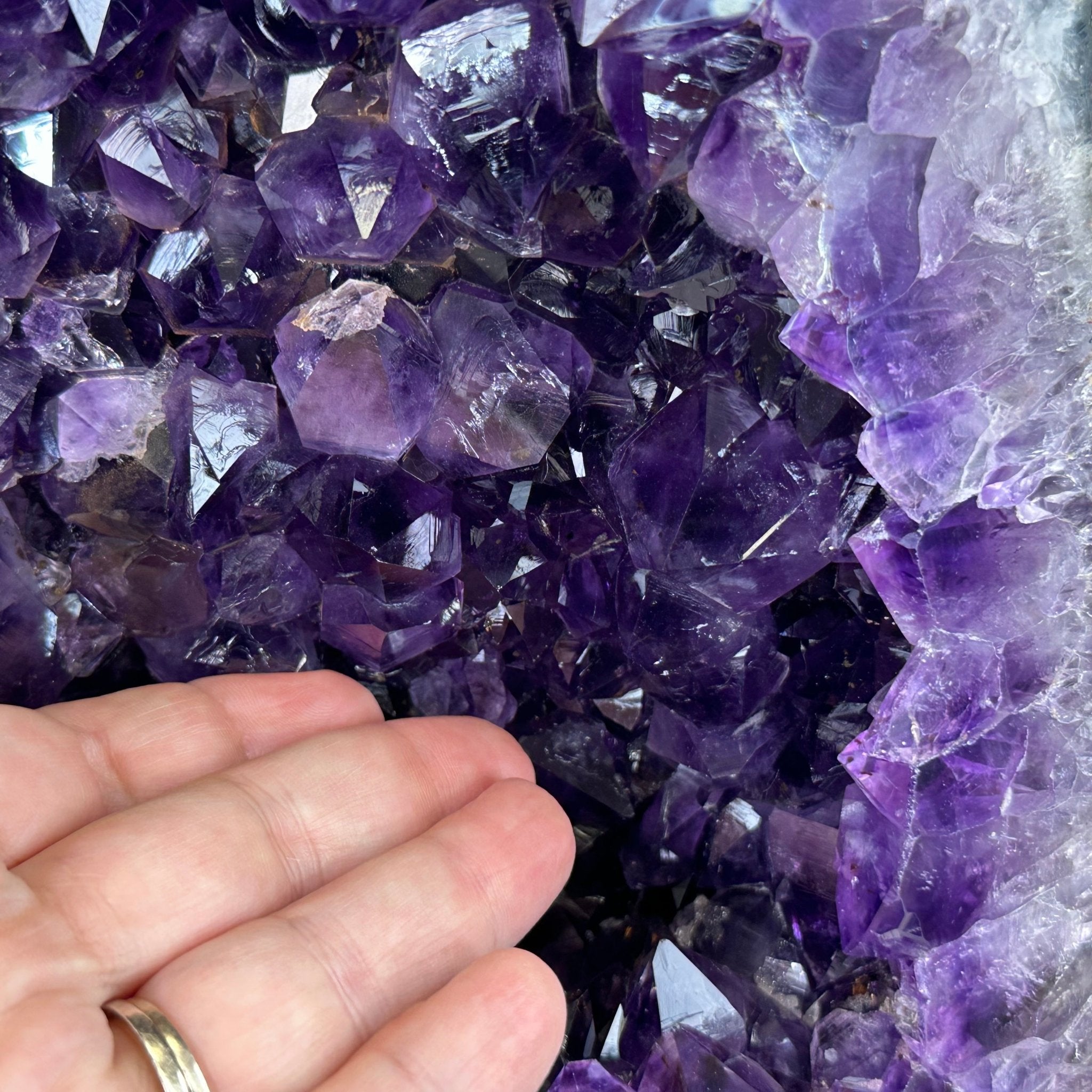 Extra Plus Quality Brazilian Amethyst Cathedral, 74.4 lbs & 21" Tall, Model #5601-0885 by Brazil Gems - Brazil GemsBrazil GemsExtra Plus Quality Brazilian Amethyst Cathedral, 74.4 lbs & 21" Tall, Model #5601-0885 by Brazil GemsCathedrals5601-0885