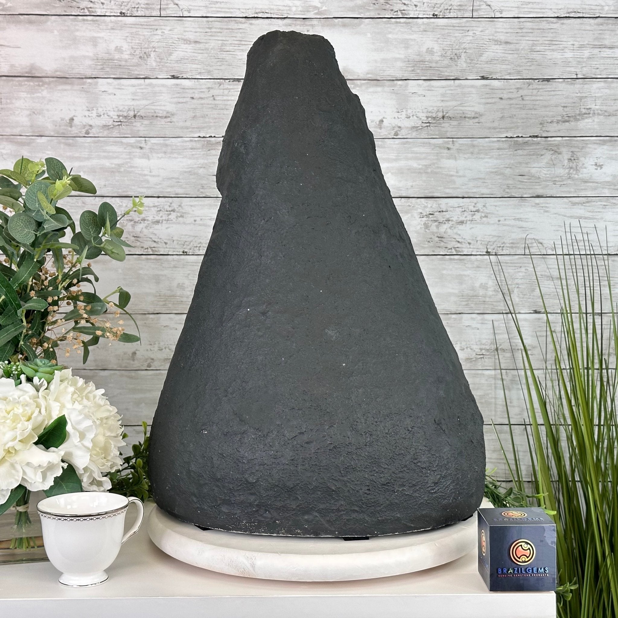 Extra Plus Quality Brazilian Amethyst Cathedral, 74.4 lbs & 21" Tall, Model #5601-0885 by Brazil Gems - Brazil GemsBrazil GemsExtra Plus Quality Brazilian Amethyst Cathedral, 74.4 lbs & 21" Tall, Model #5601-0885 by Brazil GemsCathedrals5601-0885