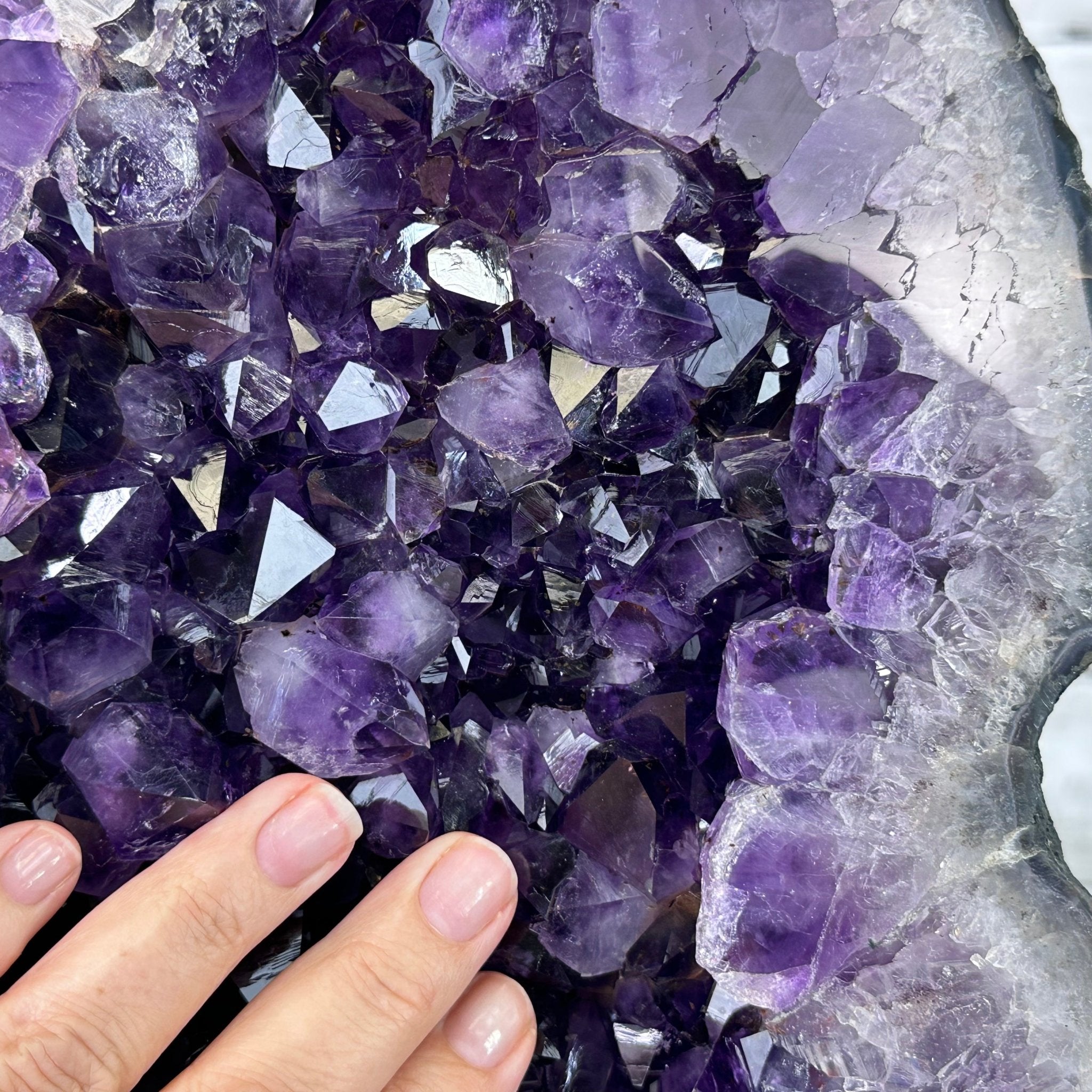 Extra Plus Quality Brazilian Amethyst Cathedral, 74.4 lbs & 21" Tall, Model #5601-0885 by Brazil Gems - Brazil GemsBrazil GemsExtra Plus Quality Brazilian Amethyst Cathedral, 74.4 lbs & 21" Tall, Model #5601-0885 by Brazil GemsCathedrals5601-0885