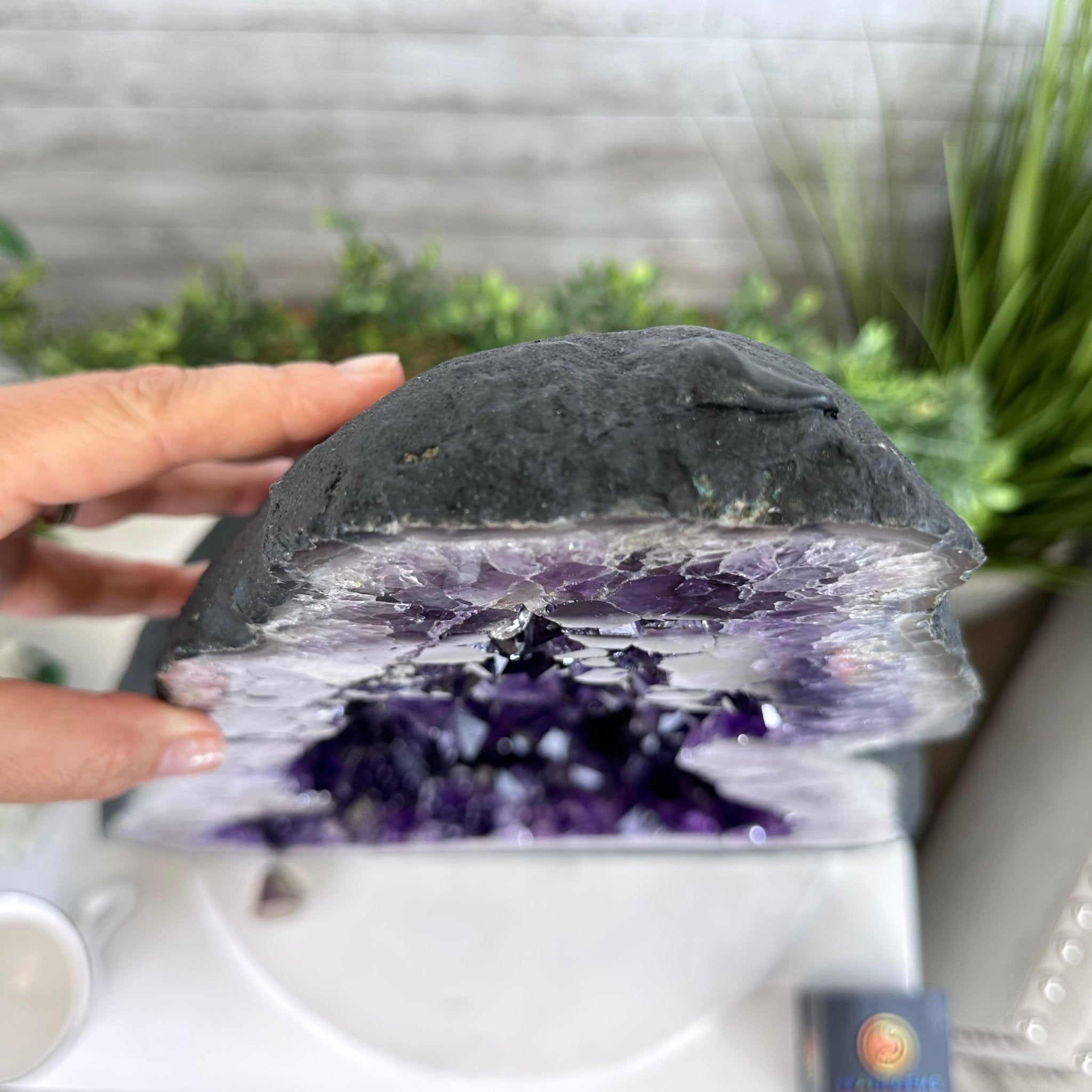 Extra Plus Quality Brazilian Amethyst Cathedral, 74.4 lbs & 21" Tall, Model #5601-0885 by Brazil Gems - Brazil GemsBrazil GemsExtra Plus Quality Brazilian Amethyst Cathedral, 74.4 lbs & 21" Tall, Model #5601-0885 by Brazil GemsCathedrals5601-0885