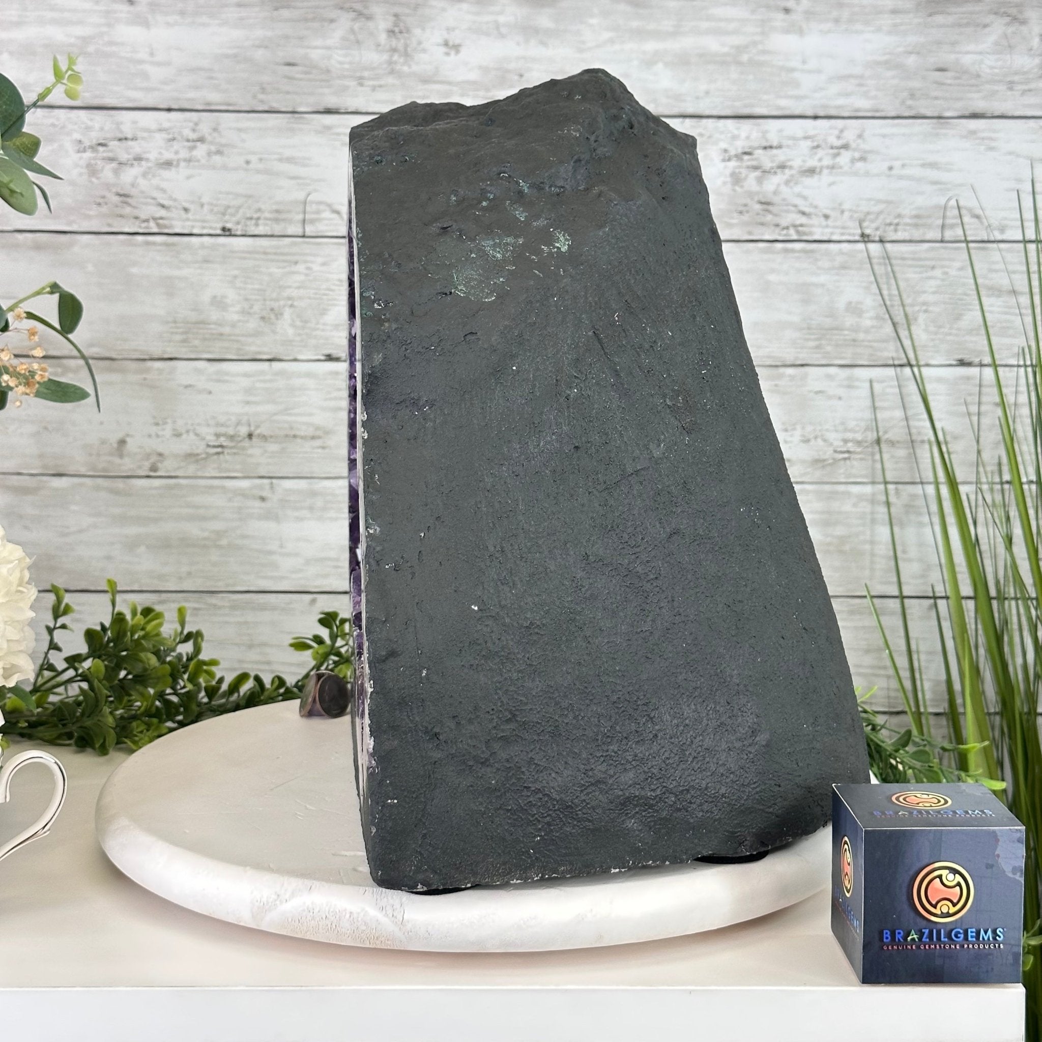 Extra Plus Quality Brazilian Amethyst Cathedral, 74.7 lbs & 13.5" Tall, Model #5601-0886 by Brazil Gems - Brazil GemsBrazil GemsExtra Plus Quality Brazilian Amethyst Cathedral, 74.7 lbs & 13.5" Tall, Model #5601-0886 by Brazil GemsCathedrals5601-0886