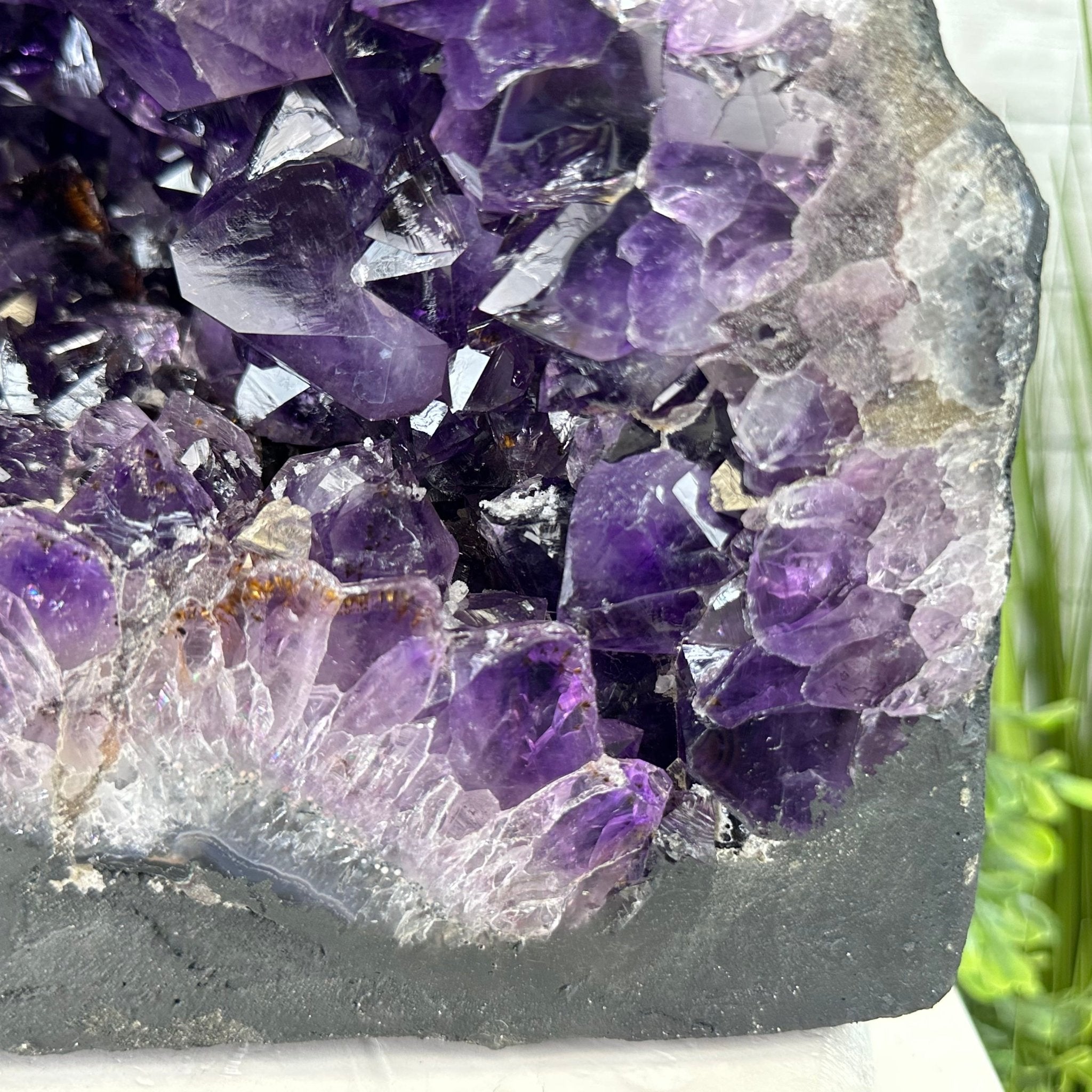 Extra Plus Quality Brazilian Amethyst Cathedral, 74.7 lbs & 13.5" Tall, Model #5601-0886 by Brazil Gems - Brazil GemsBrazil GemsExtra Plus Quality Brazilian Amethyst Cathedral, 74.7 lbs & 13.5" Tall, Model #5601-0886 by Brazil GemsCathedrals5601-0886