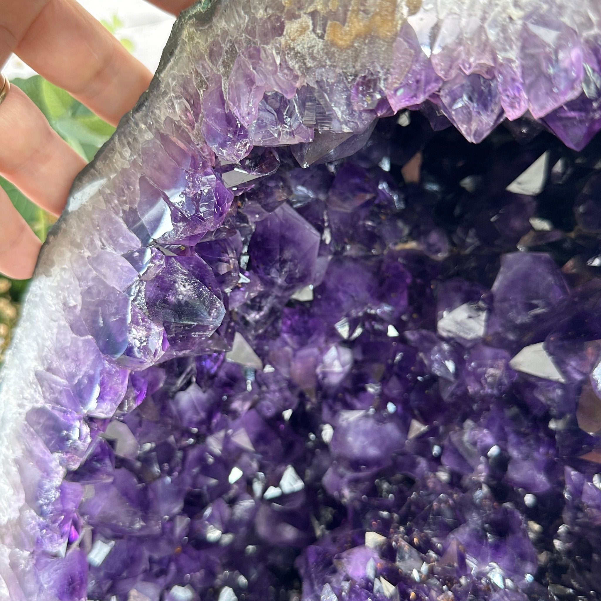 Extra Plus Quality Brazilian Amethyst Cathedral, 74.7 lbs & 13.5" Tall, Model #5601-0886 by Brazil Gems - Brazil GemsBrazil GemsExtra Plus Quality Brazilian Amethyst Cathedral, 74.7 lbs & 13.5" Tall, Model #5601-0886 by Brazil GemsCathedrals5601-0886