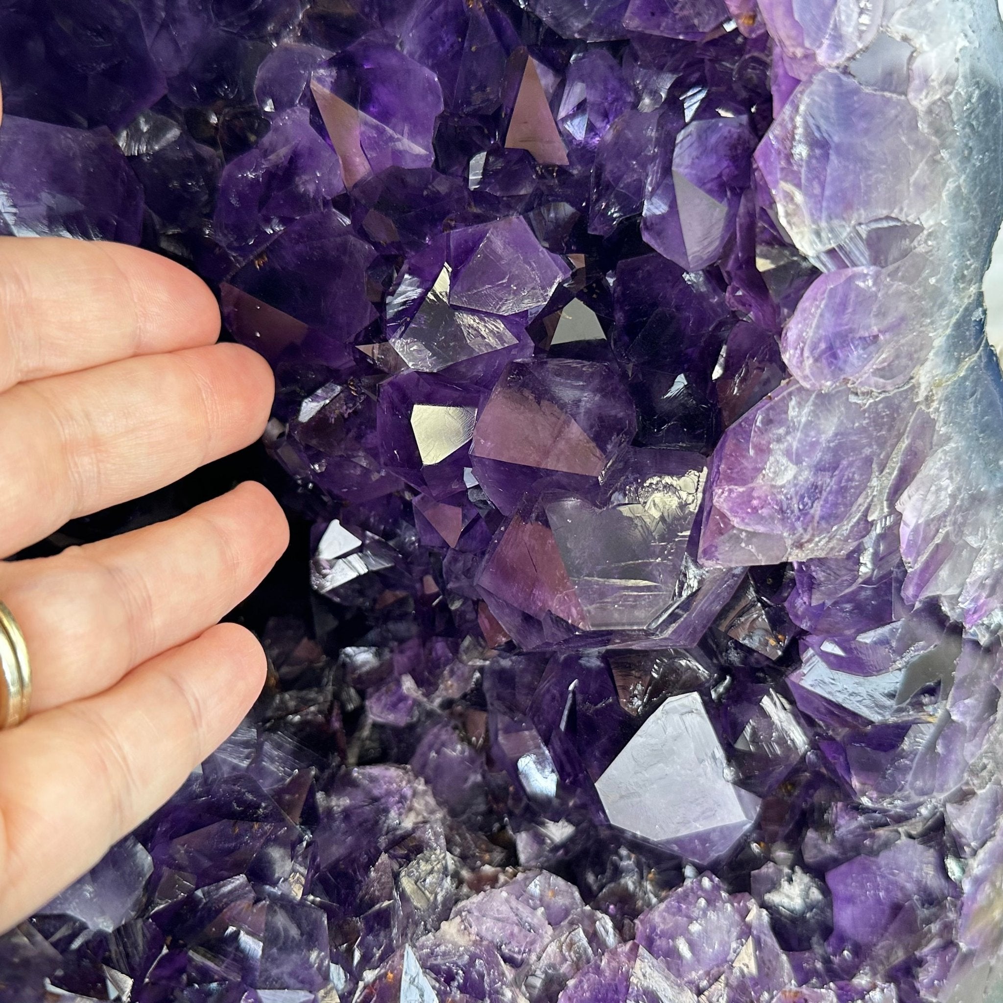 Extra Plus Quality Brazilian Amethyst Cathedral, 74.7 lbs & 13.5" Tall, Model #5601-0886 by Brazil Gems - Brazil GemsBrazil GemsExtra Plus Quality Brazilian Amethyst Cathedral, 74.7 lbs & 13.5" Tall, Model #5601-0886 by Brazil GemsCathedrals5601-0886