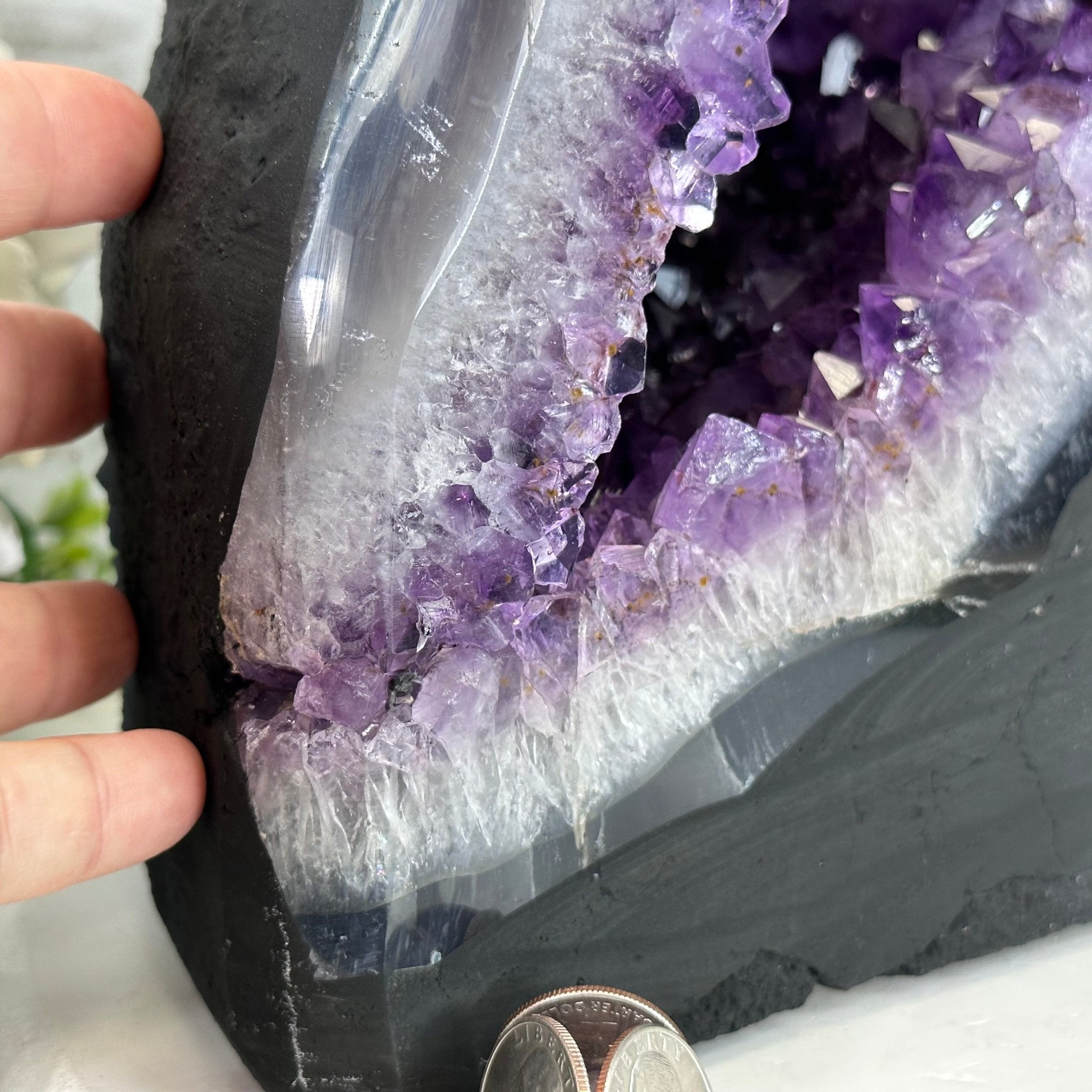Extra Plus Quality Brazilian Amethyst Cathedral, 77.2 lbs & 24.2" Tall, Model #5601-0992 by Brazil Gems - Brazil GemsBrazil GemsExtra Plus Quality Brazilian Amethyst Cathedral, 77.2 lbs & 24.2" Tall, Model #5601-0992 by Brazil GemsCathedrals5601-0992