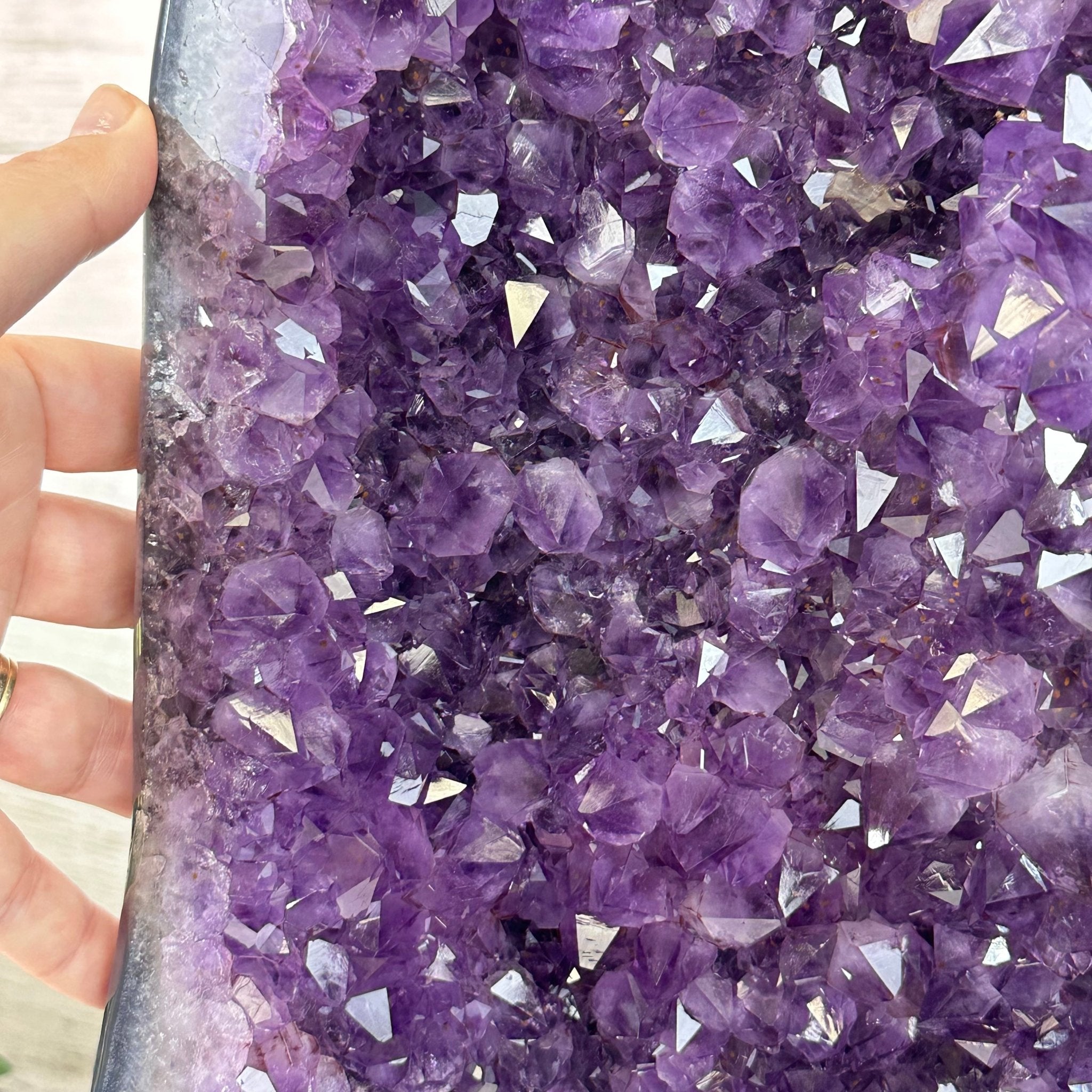 Extra Plus Quality Brazilian Amethyst Cathedral, 77.2 lbs & 24.2" Tall, Model #5601-0992 by Brazil Gems - Brazil GemsBrazil GemsExtra Plus Quality Brazilian Amethyst Cathedral, 77.2 lbs & 24.2" Tall, Model #5601-0992 by Brazil GemsCathedrals5601-0992