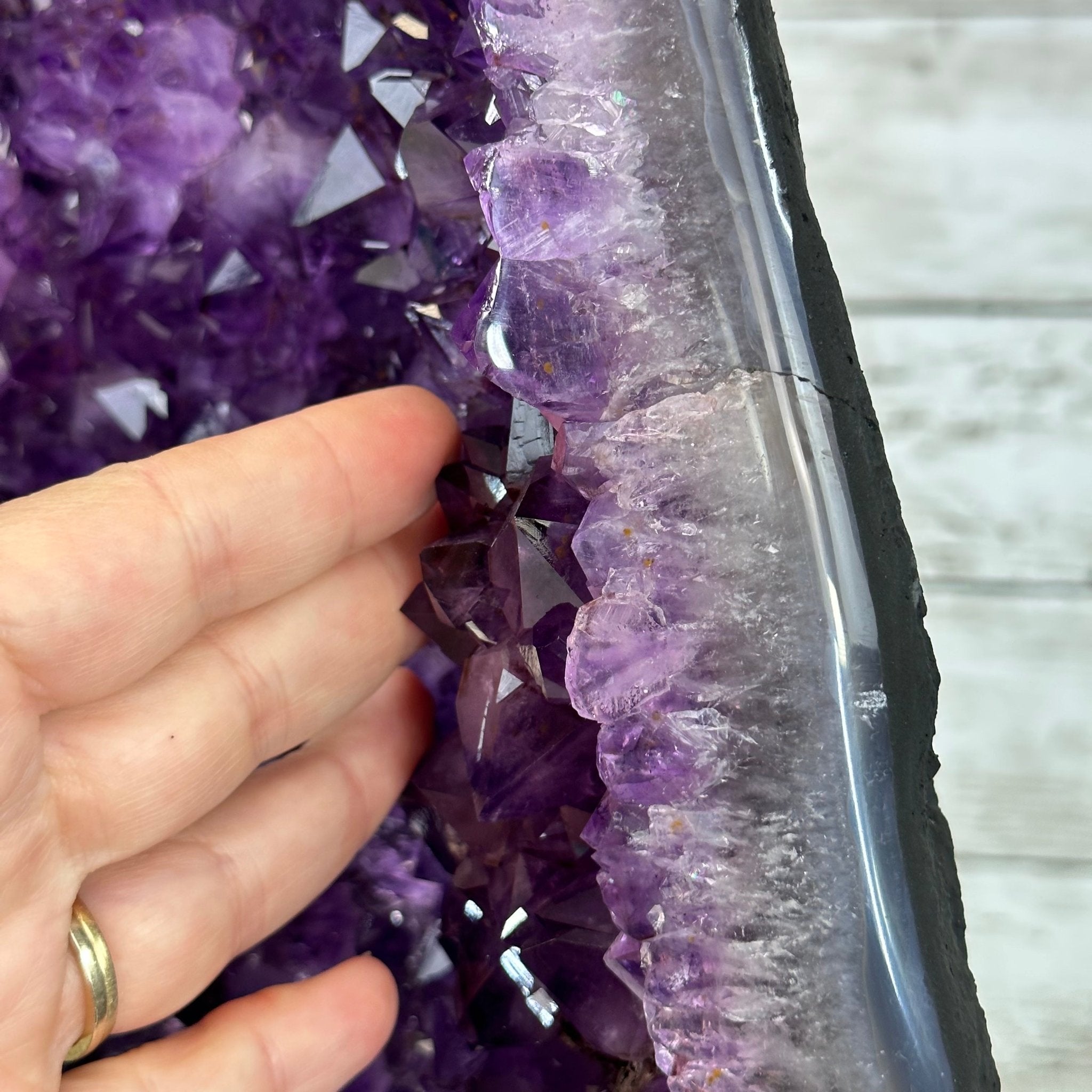 Extra Plus Quality Brazilian Amethyst Cathedral, 77.2 lbs & 24.2" Tall, Model #5601-0992 by Brazil Gems - Brazil GemsBrazil GemsExtra Plus Quality Brazilian Amethyst Cathedral, 77.2 lbs & 24.2" Tall, Model #5601-0992 by Brazil GemsCathedrals5601-0992